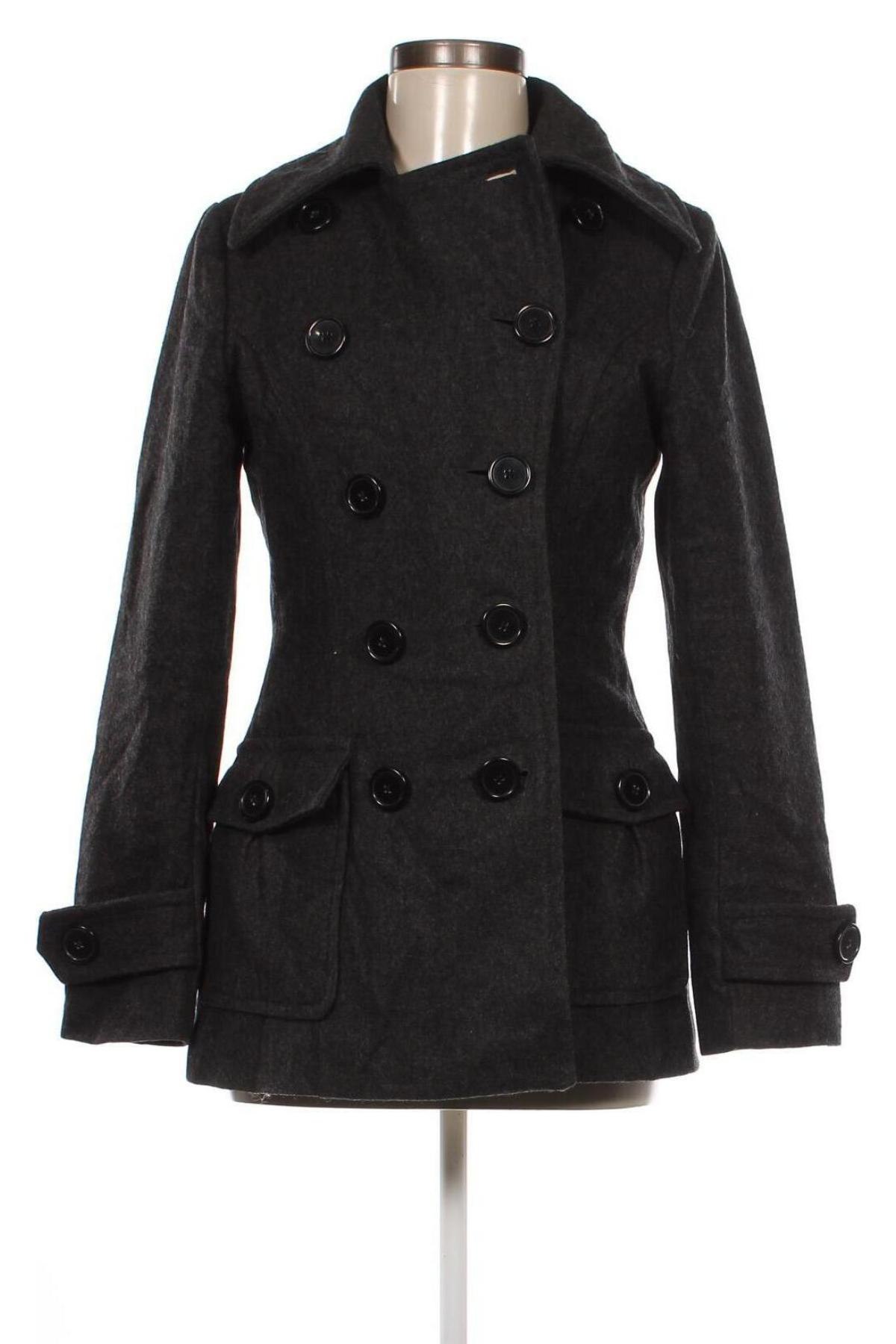 Γυναικείο παλτό H&M L.O.G.G., Μέγεθος S, Χρώμα Γκρί, Τιμή 19,86 €
