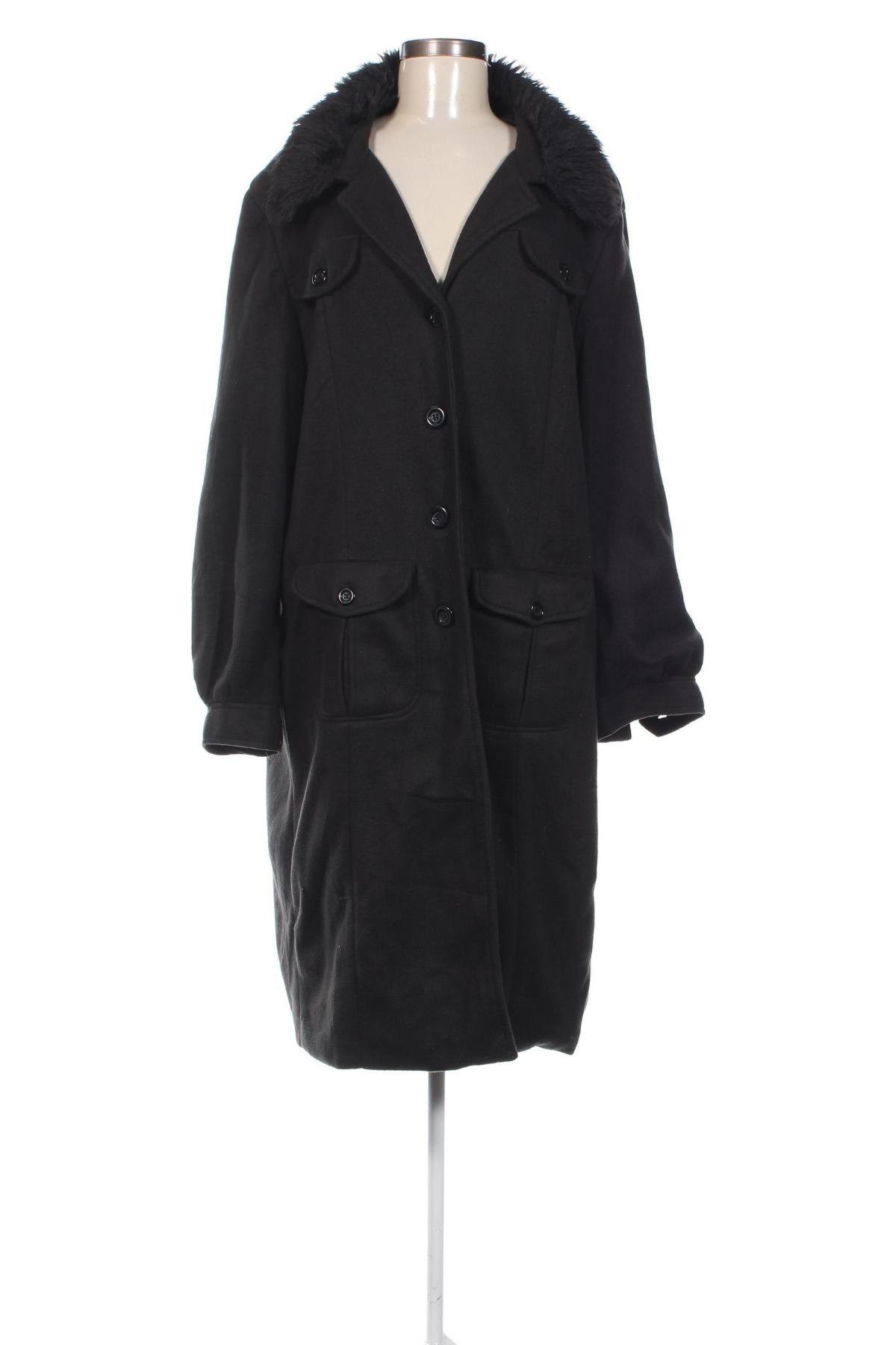 Γυναικείο παλτό Lbp Magnet, Μέγεθος 3XL, Χρώμα Μαύρο, Τιμή 11,91 €