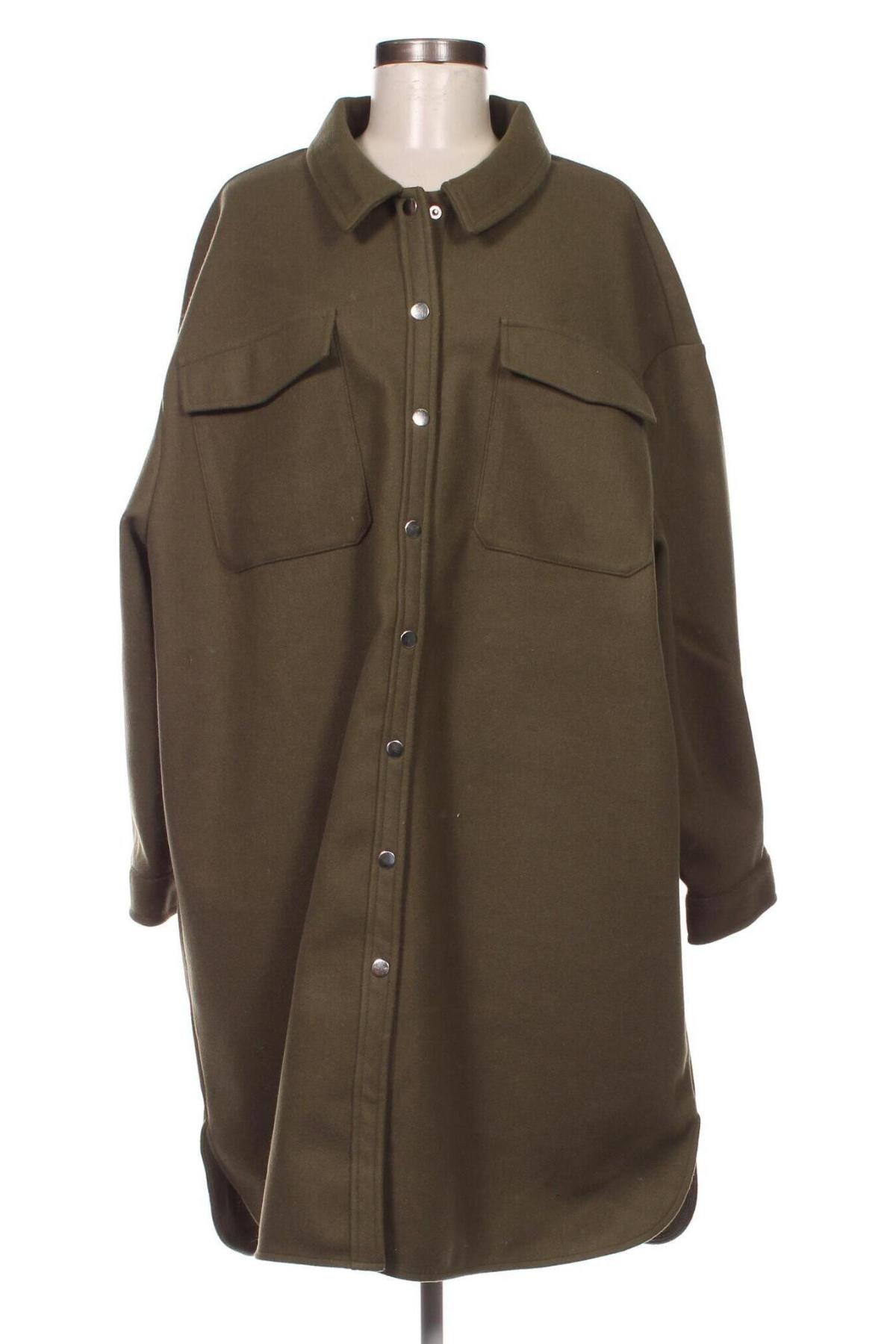 Γυναικείο παλτό ONLY, Μέγεθος 3XL, Χρώμα Πράσινο, Τιμή 23,02 €