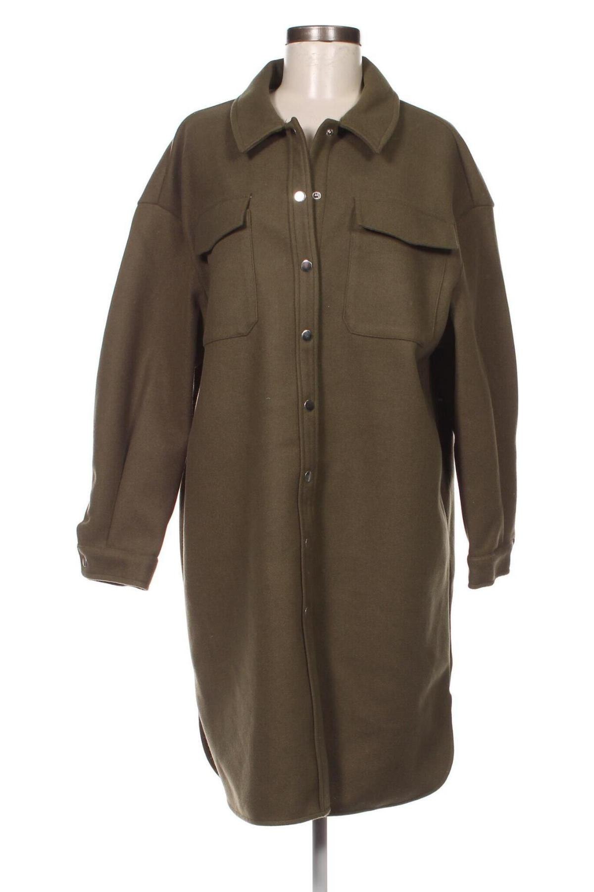 Γυναικείο παλτό ONLY, Μέγεθος M, Χρώμα Πράσινο, Τιμή 23,02 €