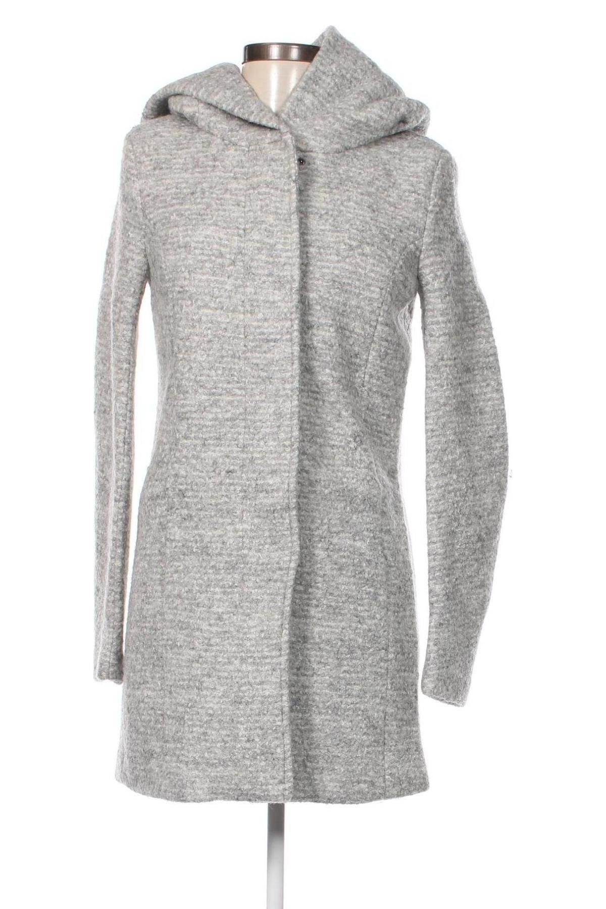 Дамско палто ONLY, Размер XS, Цвят Сив, Цена 109,00 лв.