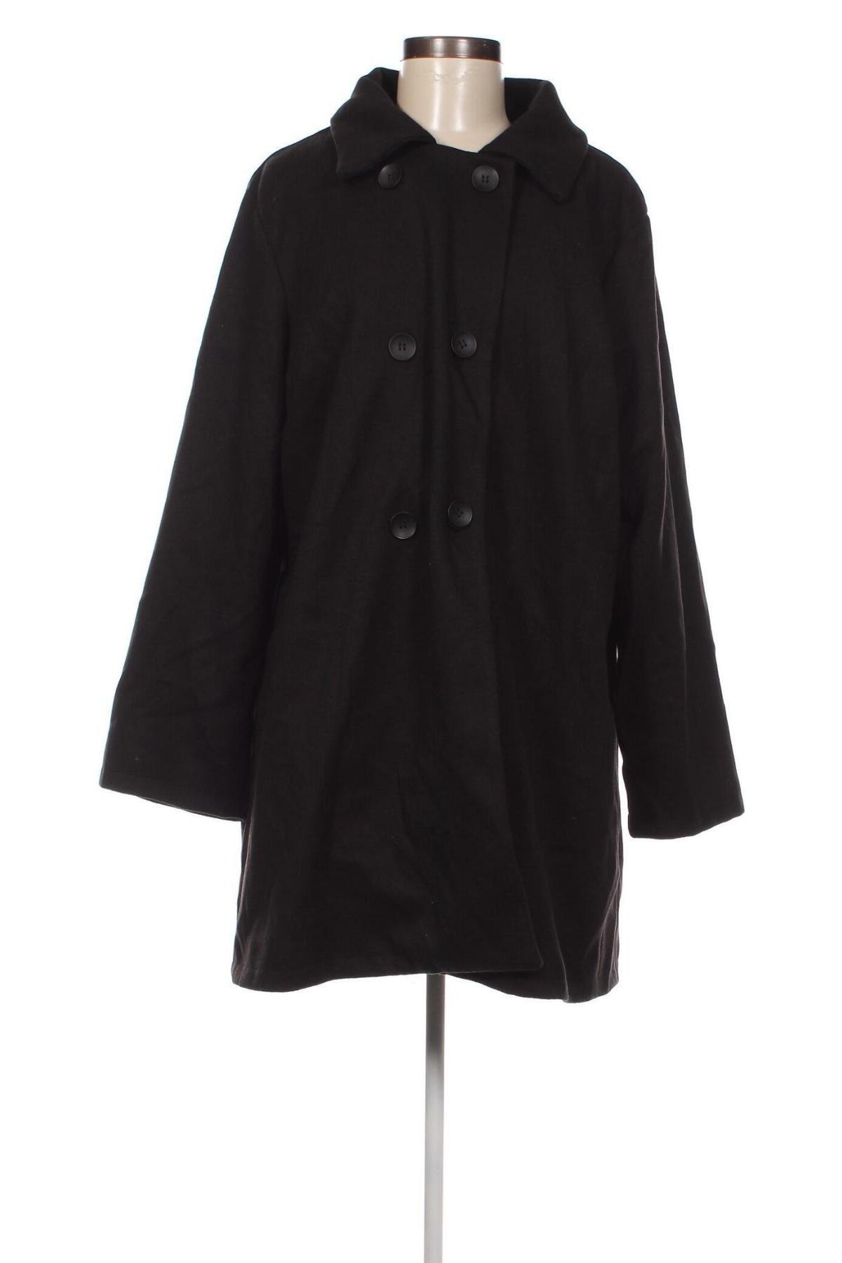 Дамско палто SHEIN, Размер XXL, Цвят Черен, Цена 31,36 лв.