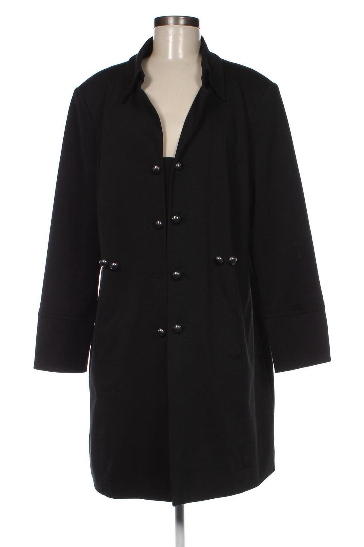 Дамско палто Ulla Popken, Размер XXL, Цвят Черен, Цена 39,60 лв.