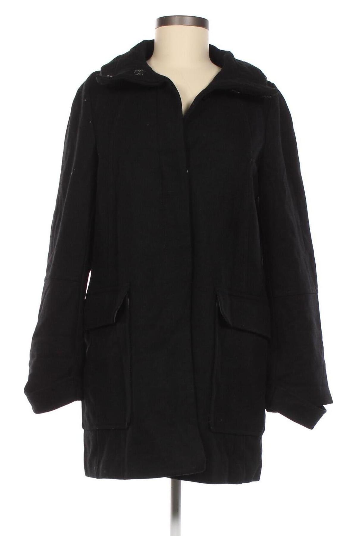 Dámský kabát  Zara, Velikost S, Barva Černá, Cena  219,00 Kč
