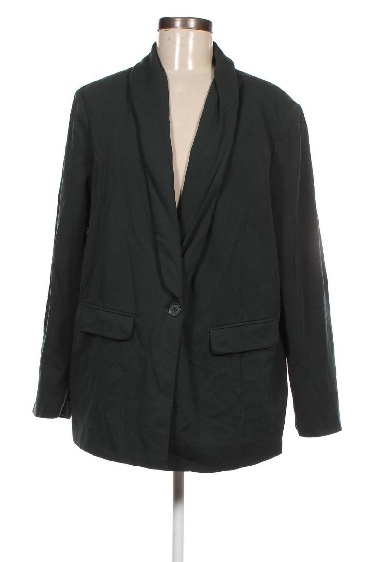 Γυναικείο σακάκι Terranova, Μέγεθος XXL, Χρώμα Πράσινο, Τιμή 27,22 €
