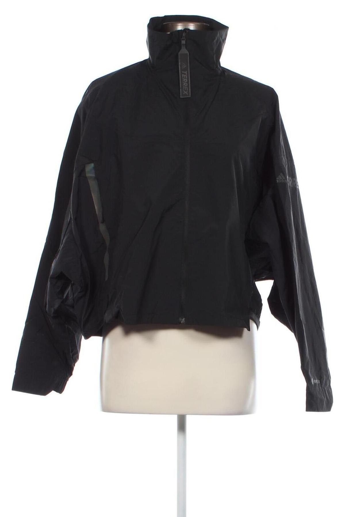 Γυναικείο μπουφάν Adidas, Μέγεθος L, Χρώμα Μαύρο, Τιμή 58,76 €