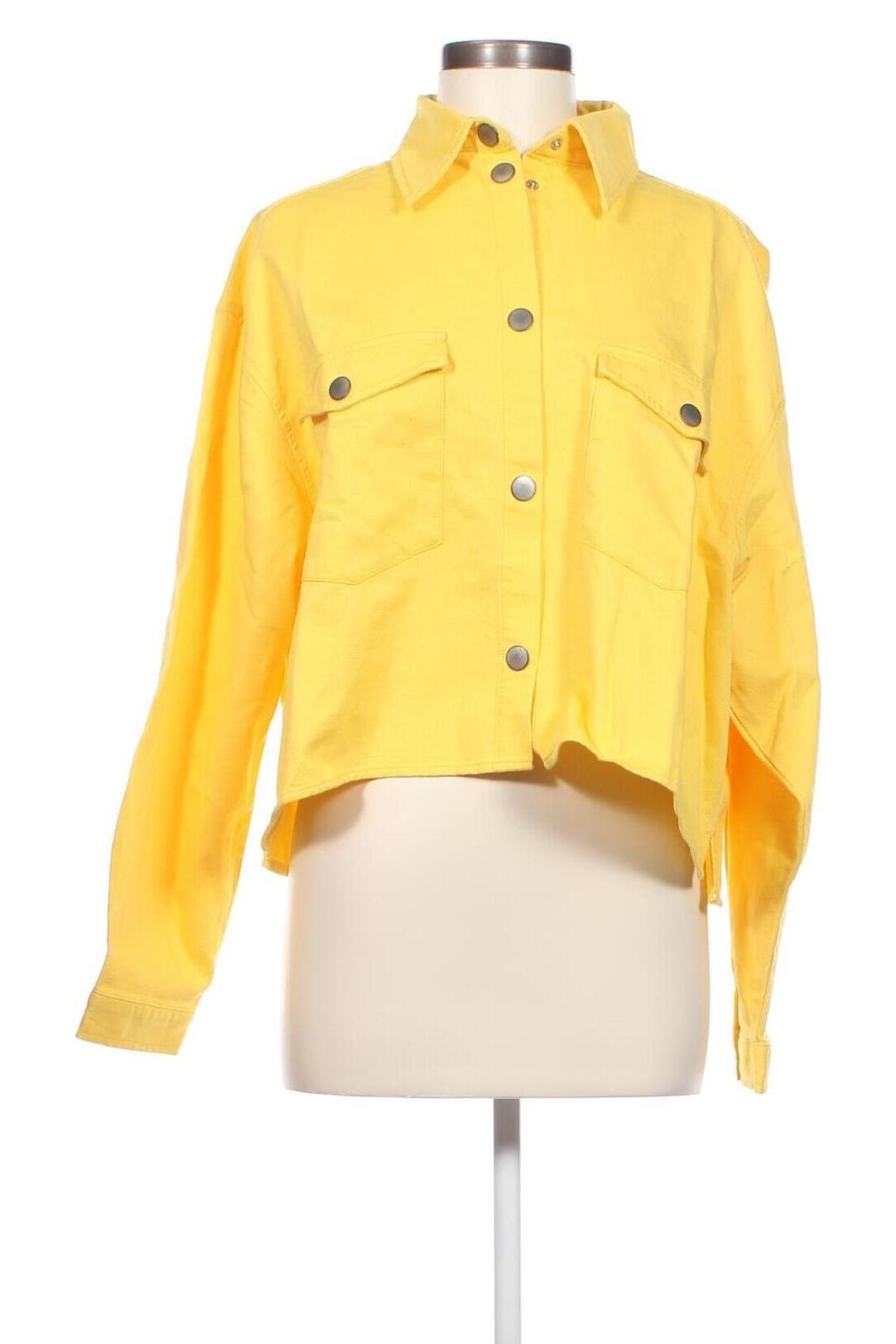 Γυναικείο μπουφάν Monki, Μέγεθος S, Χρώμα Κίτρινο, Τιμή 28,87 €