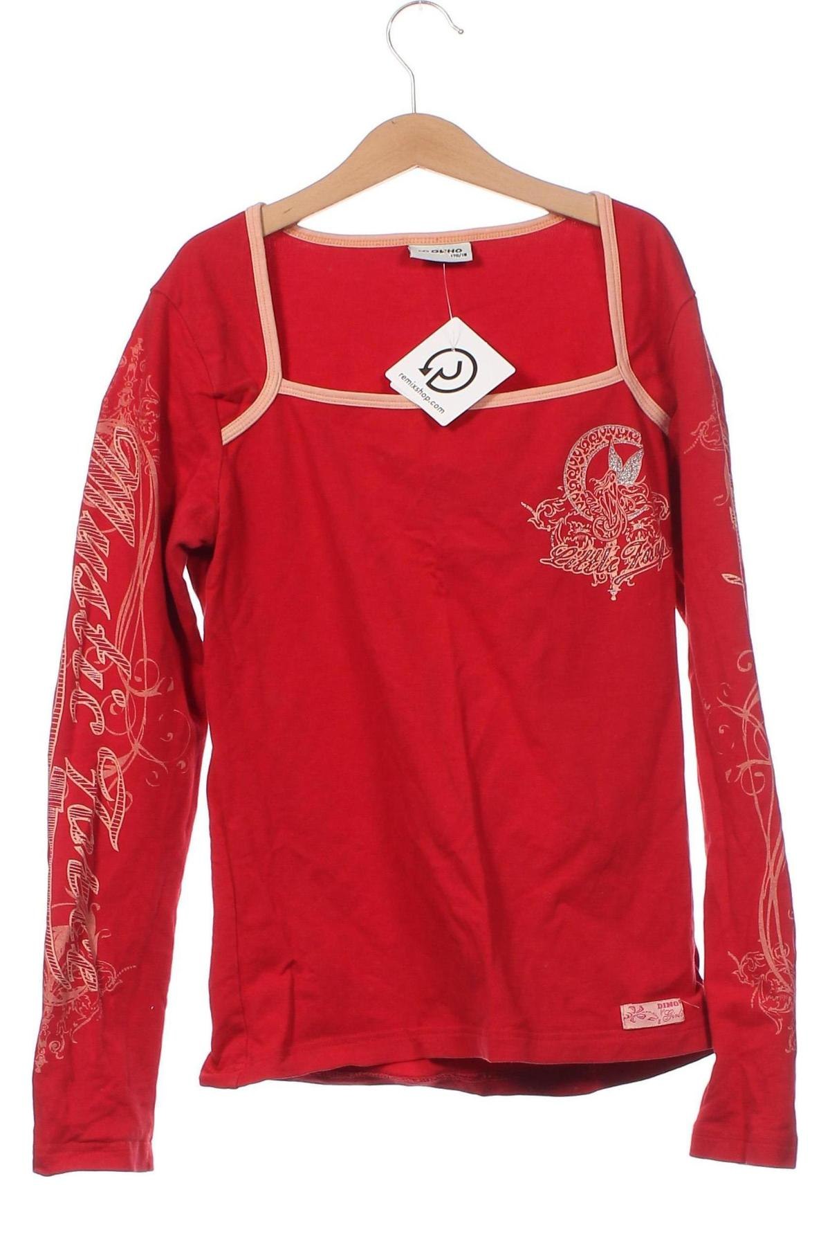 Детска блуза, Размер 14-15y/ 168-170 см, Цвят Червен, Цена 6,90 лв.