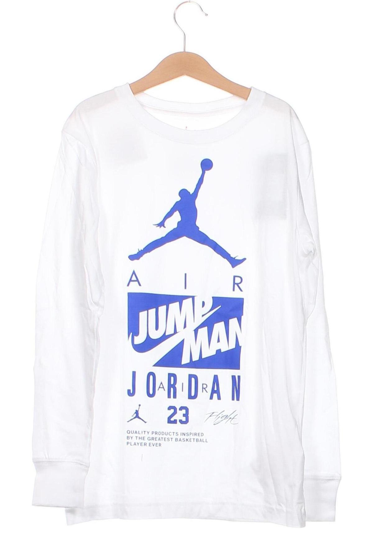 Gyerek blúz Air Jordan Nike, Méret 9-10y / 140-146 cm, Szín Fehér, Ár 12 474 Ft