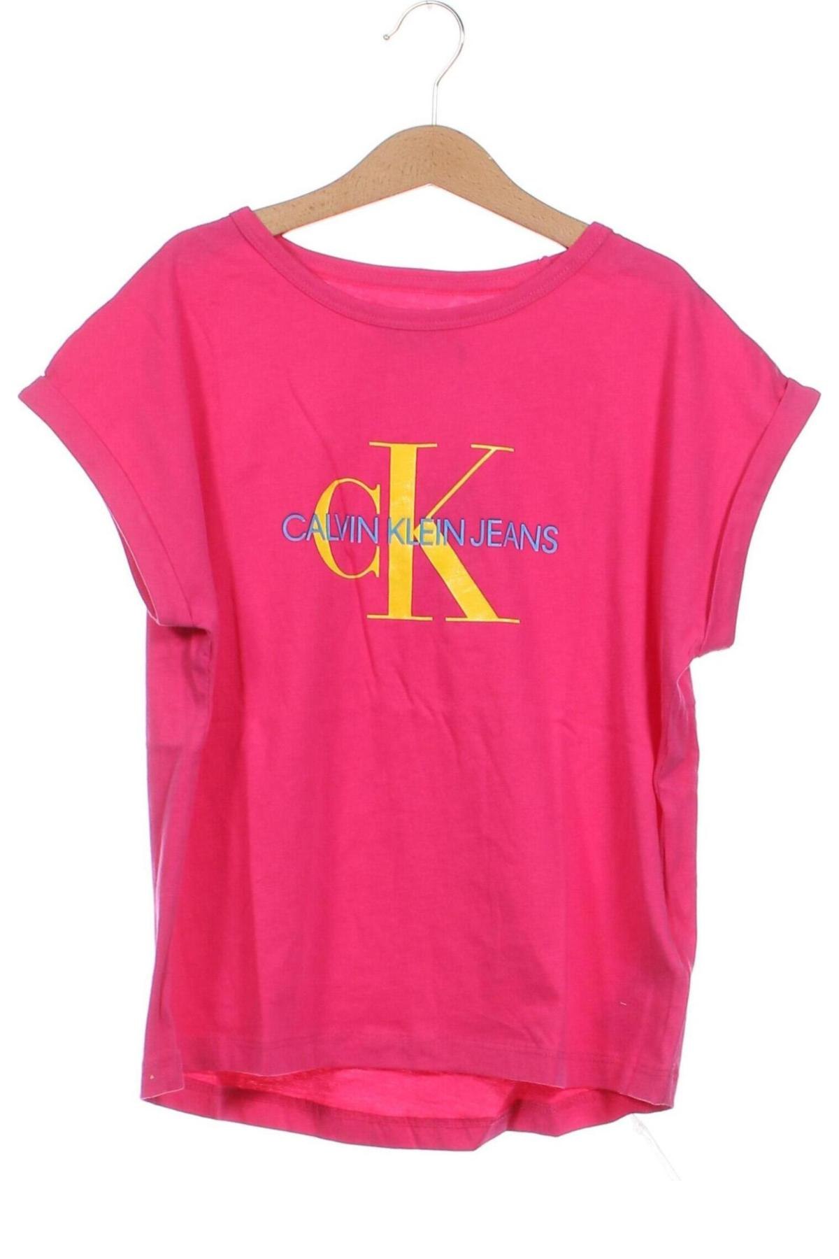 Kinder Shirt Calvin Klein Jeans, Größe 12-13y/ 158-164 cm, Farbe Rosa, Preis 23,42 €