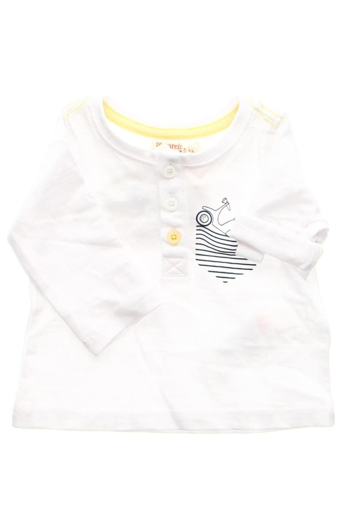 Παιδική μπλούζα Du Pareil Au Meme, Μέγεθος 2-3m/ 56-62 εκ., Χρώμα Λευκό, Τιμή 4,62 €