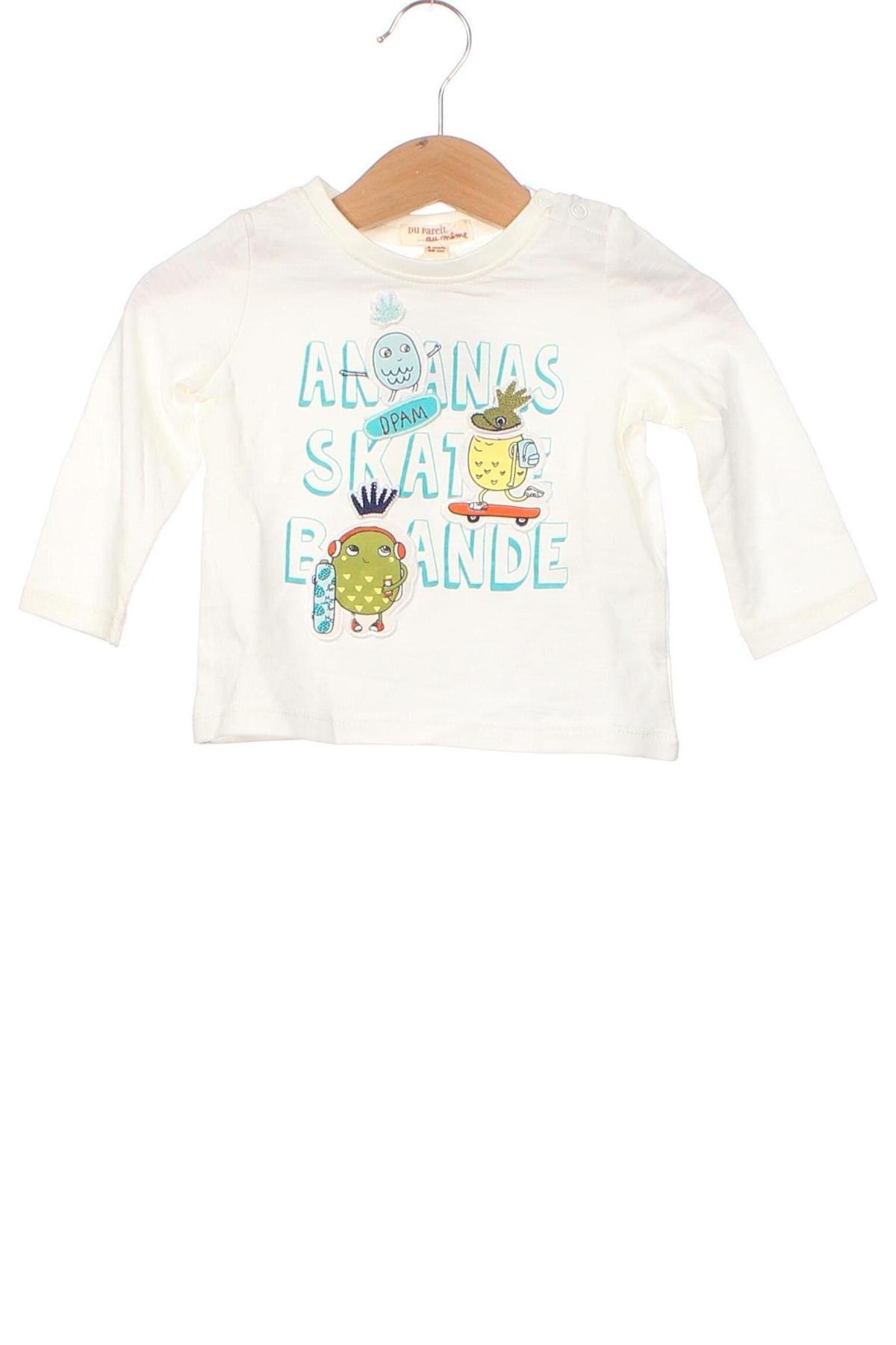 Dziecięca bluzka Du Pareil Au Meme, Rozmiar 3-6m/ 62-68 cm, Kolor Biały, Cena 23,99 zł