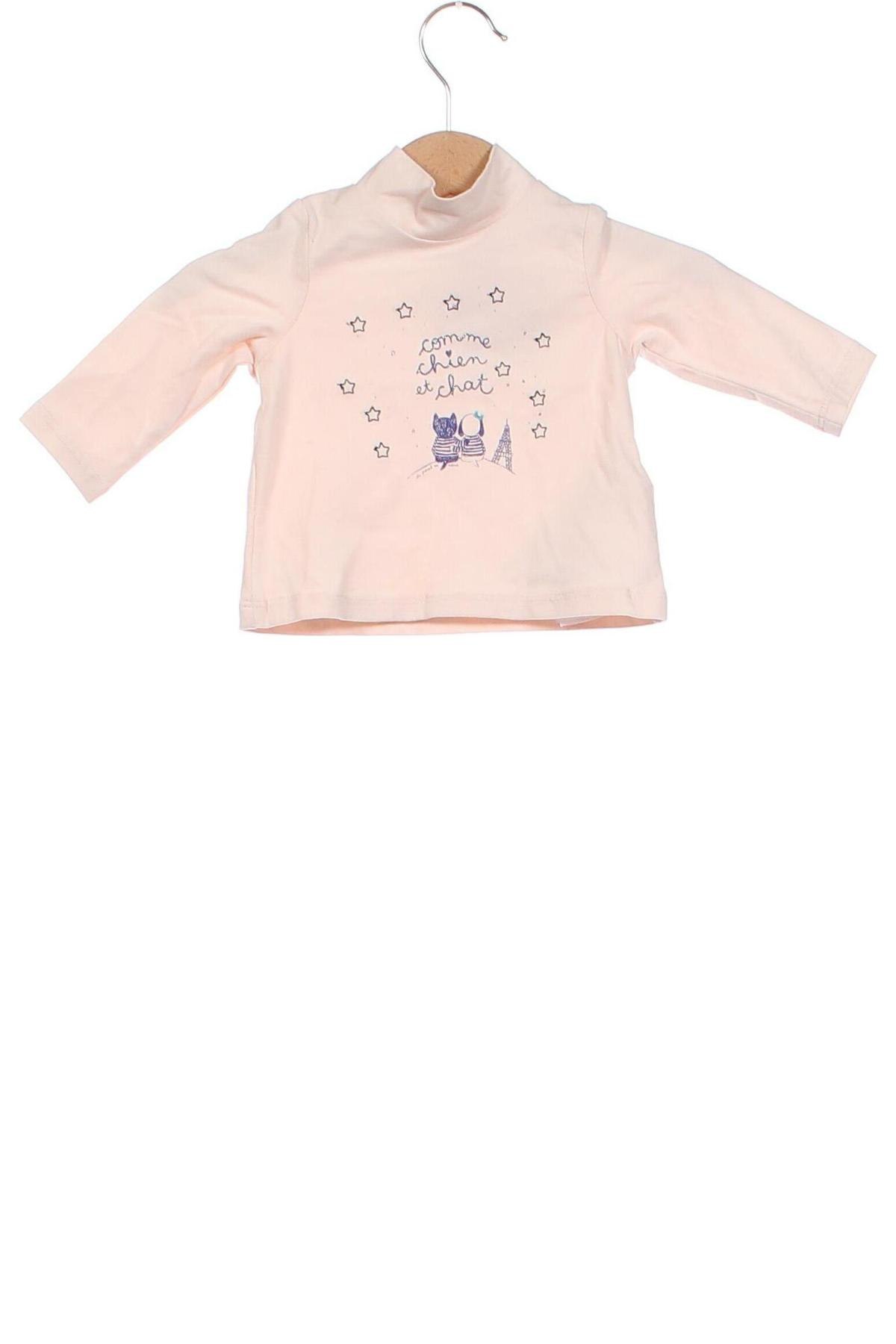 Детска блуза Du Pareil Au Meme, Размер 2-3m/ 56-62 см, Цвят Розов, Цена 9,31 лв.