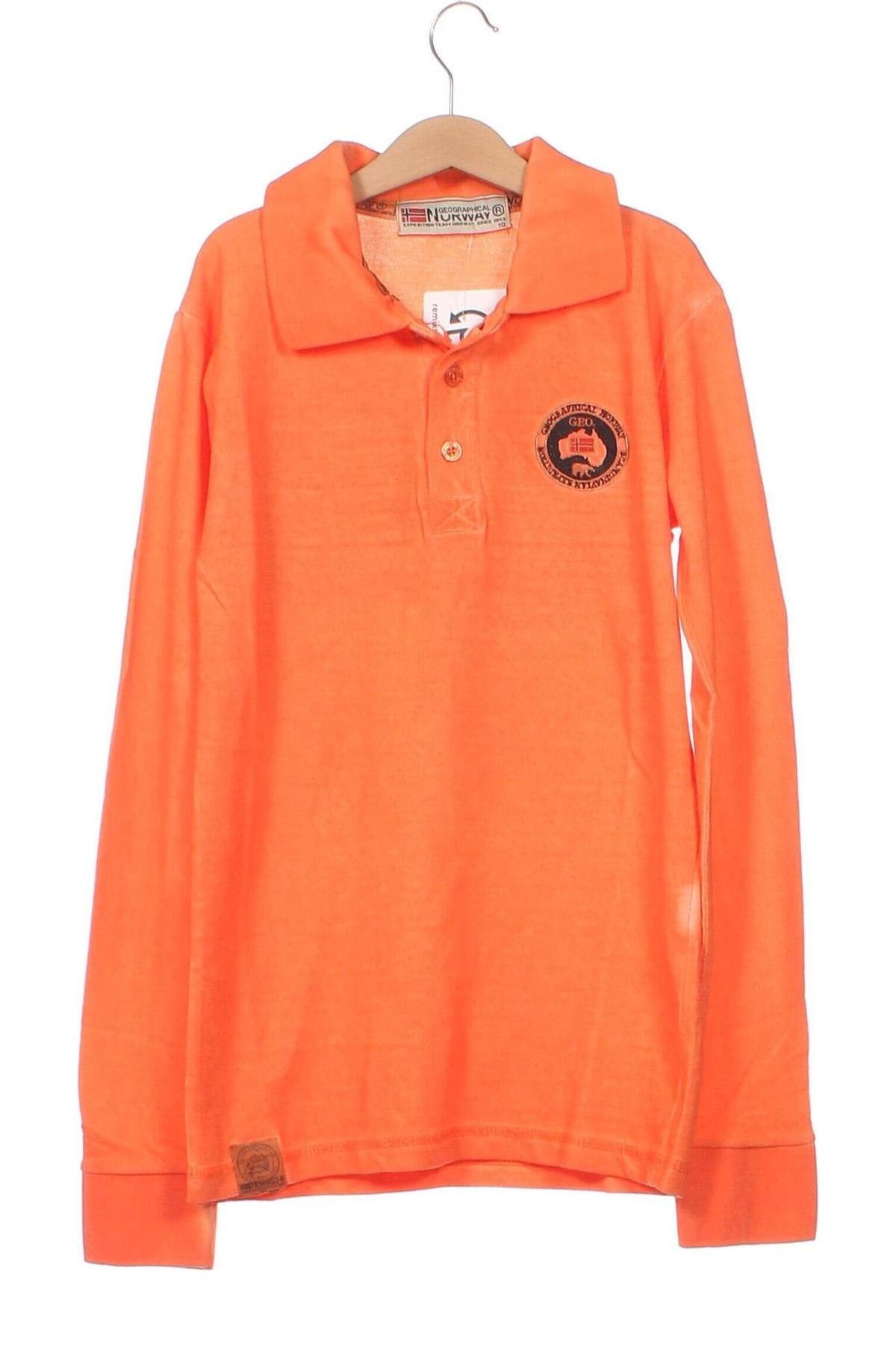 Детска блуза Geographical Norway, Размер 9-10y/ 140-146 см, Цвят Оранжев, Цена 19,32 лв.