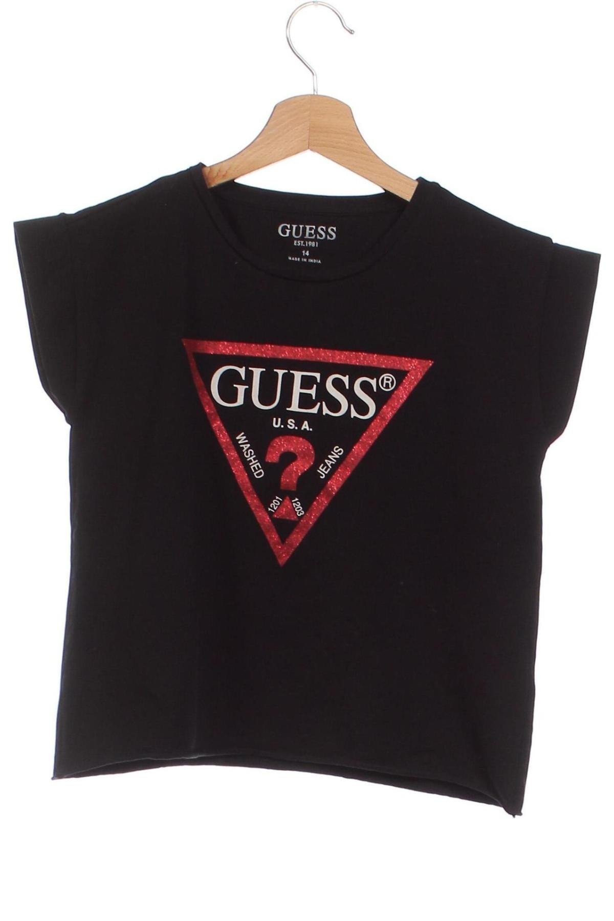 Kinder Shirt Guess, Größe 13-14y/ 164-168 cm, Farbe Schwarz, Preis € 21,28