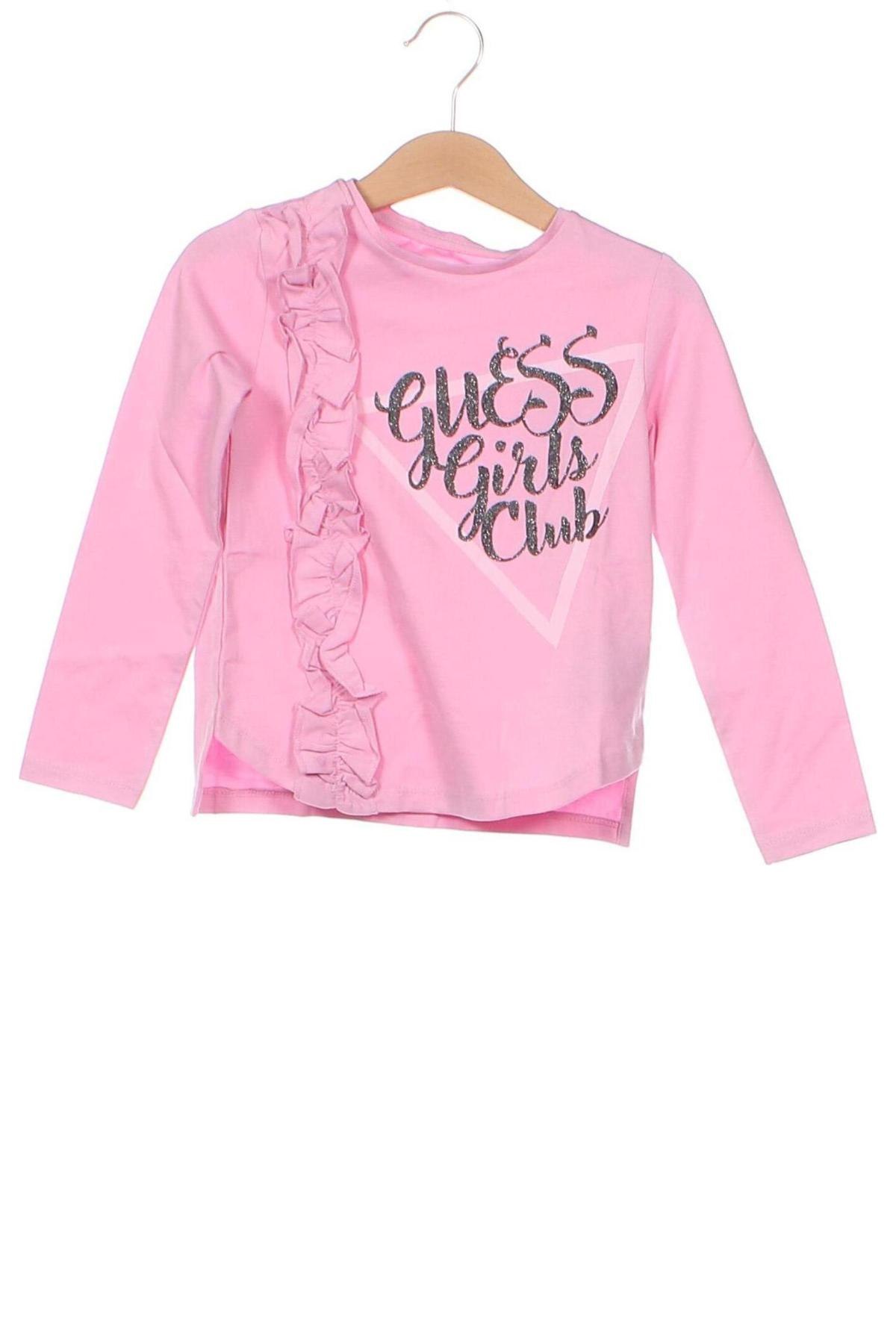 Bluză pentru copii Guess, Mărime 4-5y/ 110-116 cm, Culoare Roz, Preț 103,05 Lei