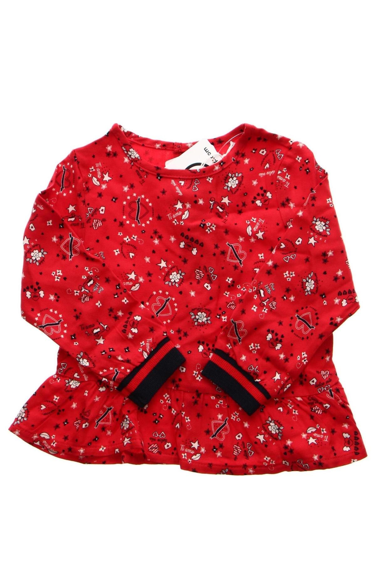 Детска блуза IKKS, Размер 12-18m/ 80-86 см, Цвят Червен, Цена 89,00 лв.