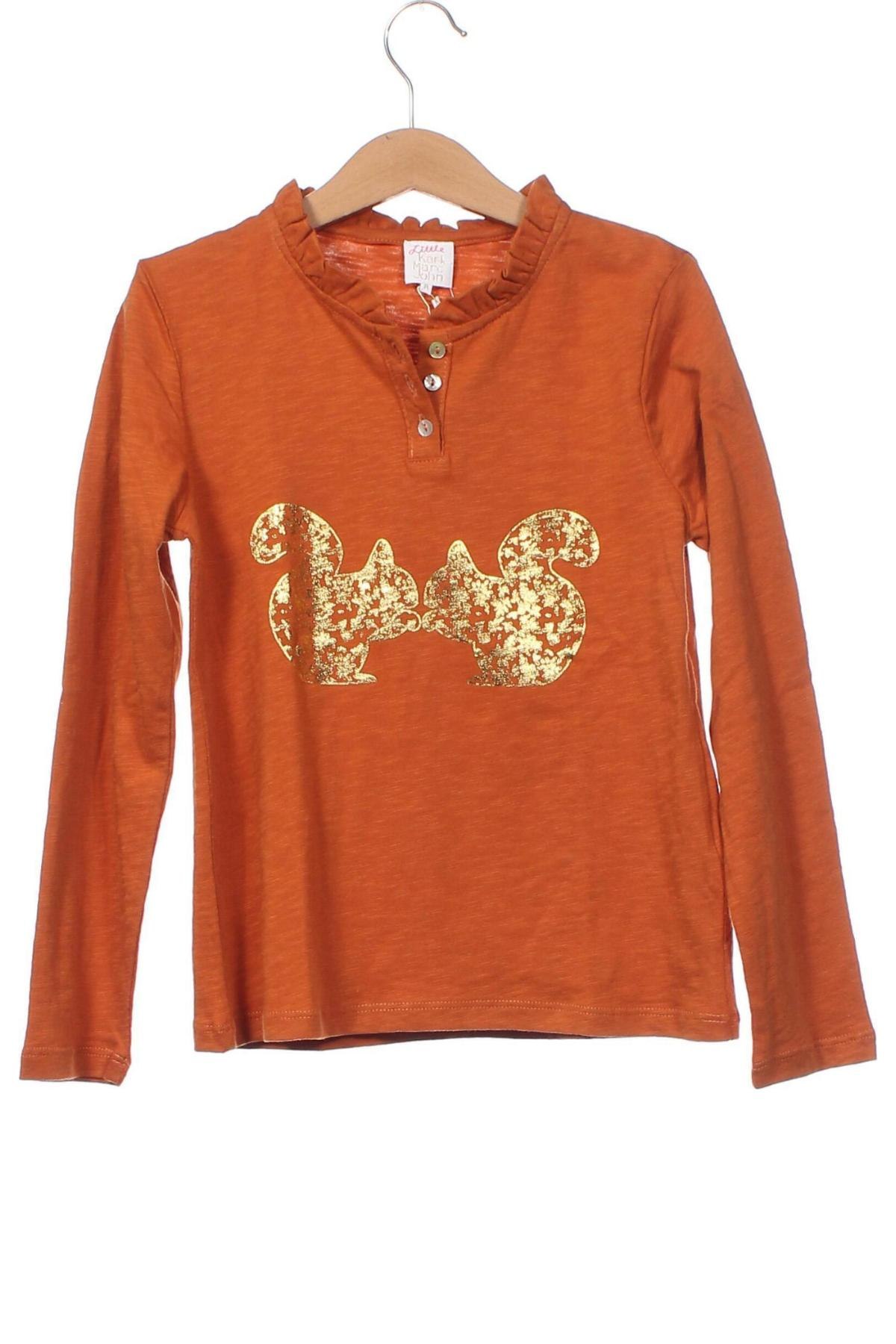 Kinder Shirt Karl Marc John, Größe 7-8y/ 128-134 cm, Farbe Orange, Preis 4,48 €