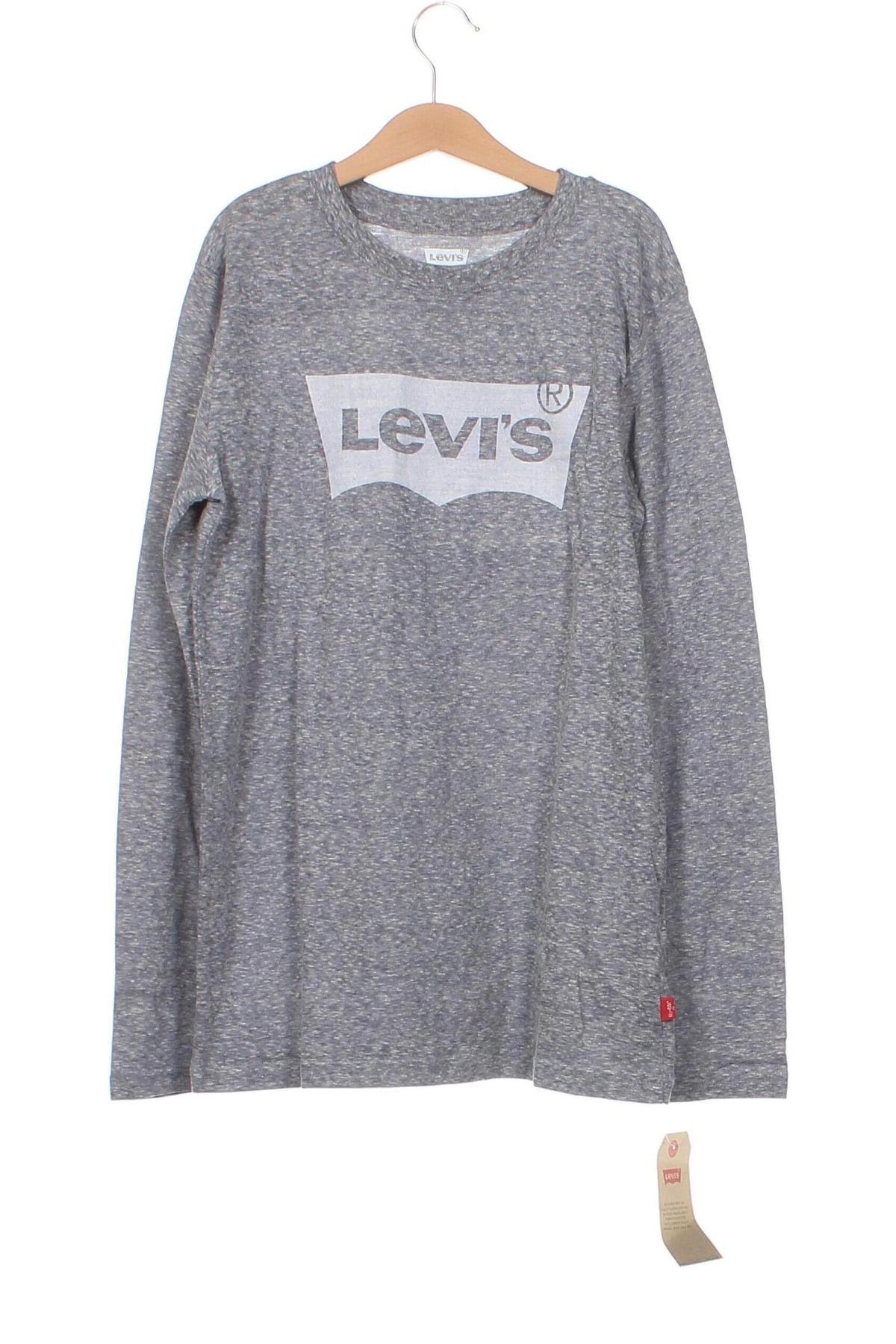 Детска блуза Levi's, Размер 11-12y/ 152-158 см, Цвят Сив, Цена 59,00 лв.