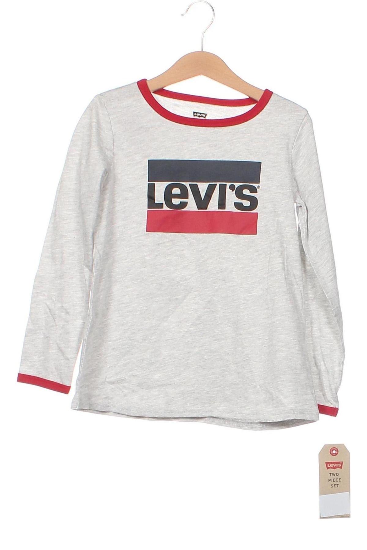 Kinder Shirt Levi's, Größe 5-6y/ 116-122 cm, Farbe Grau, Preis 20,07 €