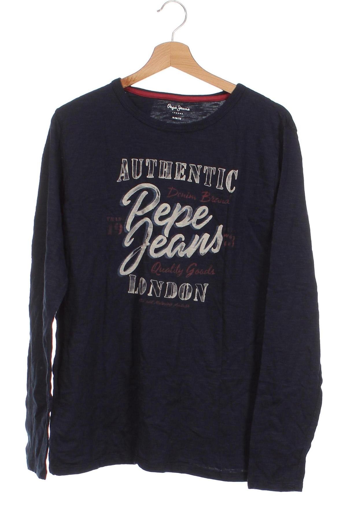 Детска блуза Pepe Jeans, Размер 15-18y/ 170-176 см, Цвят Син, Цена 28,90 лв.