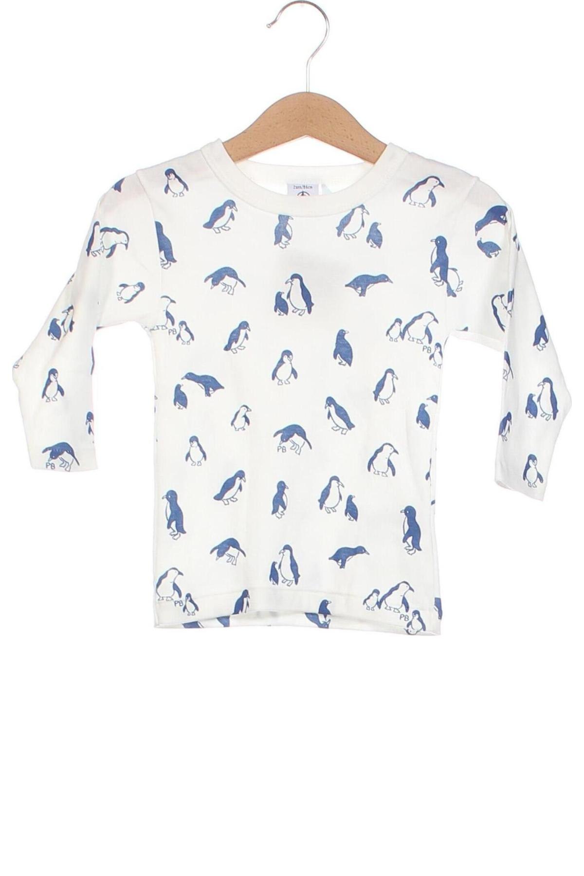 Bluză pentru copii Petit Bateau, Mărime 18-24m/ 86-98 cm, Culoare Alb, Preț 60,63 Lei