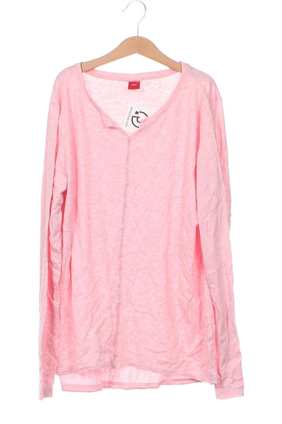Детска блуза S.Oliver, Размер 15-18y/ 170-176 см, Цвят Розов, Цена 3,60 лв.