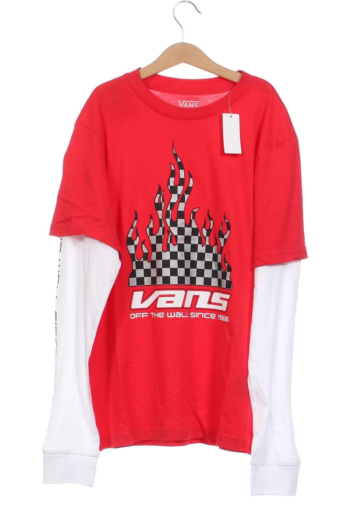 Παιδική μπλούζα Vans, Μέγεθος 12-13y/ 158-164 εκ., Χρώμα Κόκκινο, Τιμή 16,36 €