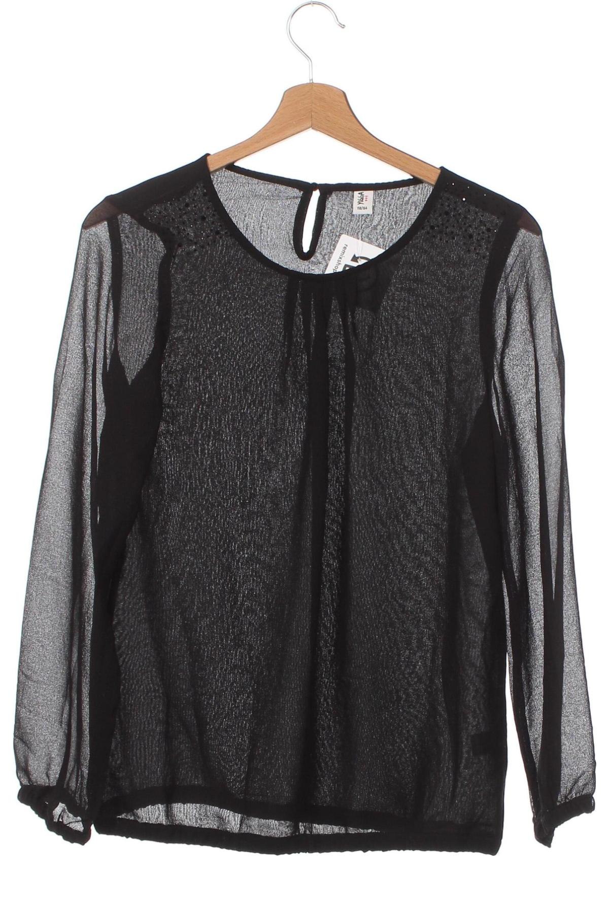 Детска блуза Yigga, Размер 12-13y/ 158-164 см, Цвят Черен, Цена 5,72 лв.