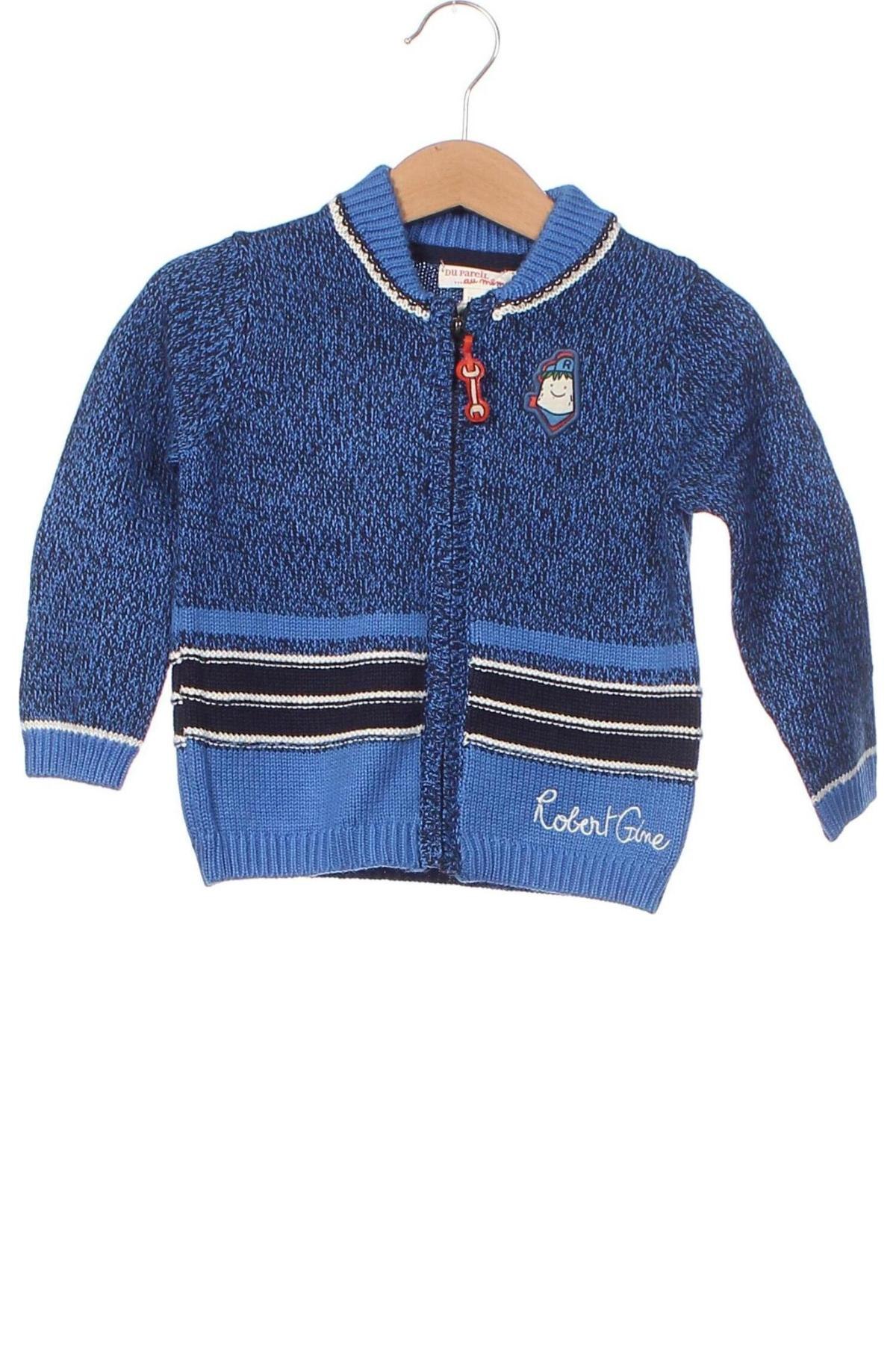 Kinder Strickjacke Du Pareil Au Meme, Größe 12-18m/ 80-86 cm, Farbe Blau, Preis 30,41 €