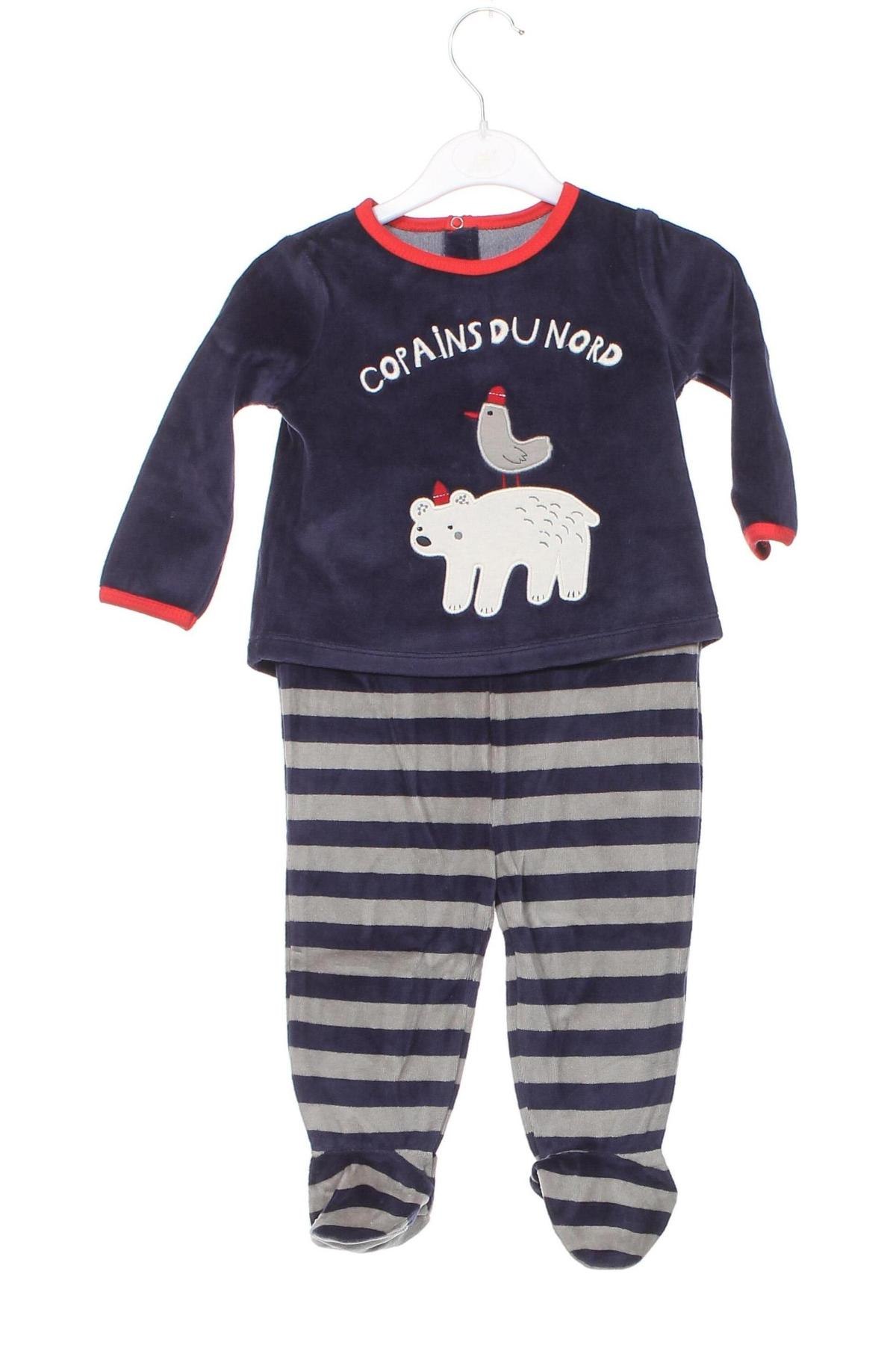 Pijama pentru copii Du Pareil Au Meme, Mărime 6-9m/ 68-74 cm, Culoare Multicolor, Preț 40,90 Lei