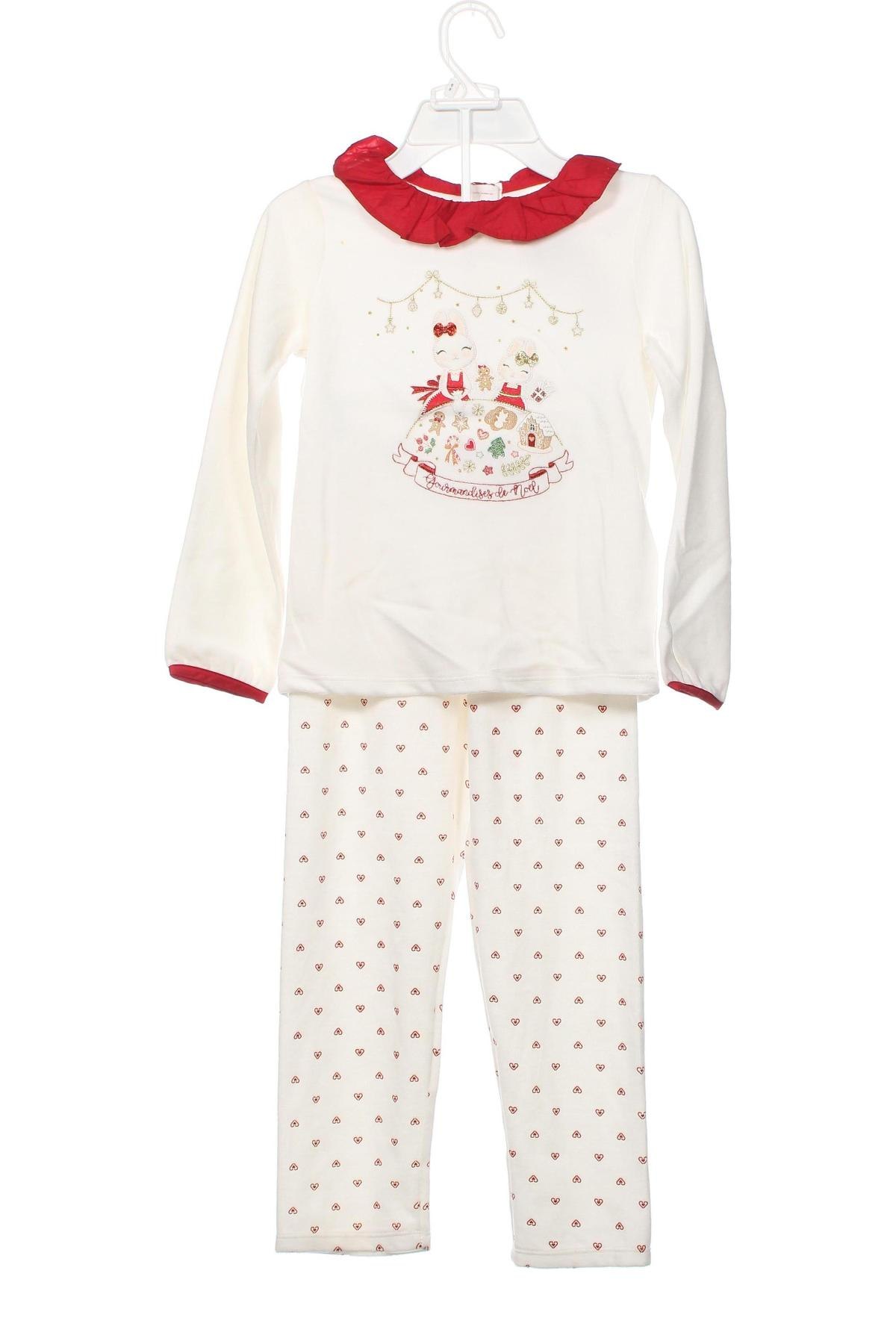 Pijama pentru copii Sergent Major, Mărime 7-8y/ 128-134 cm, Culoare Alb, Preț 84,21 Lei