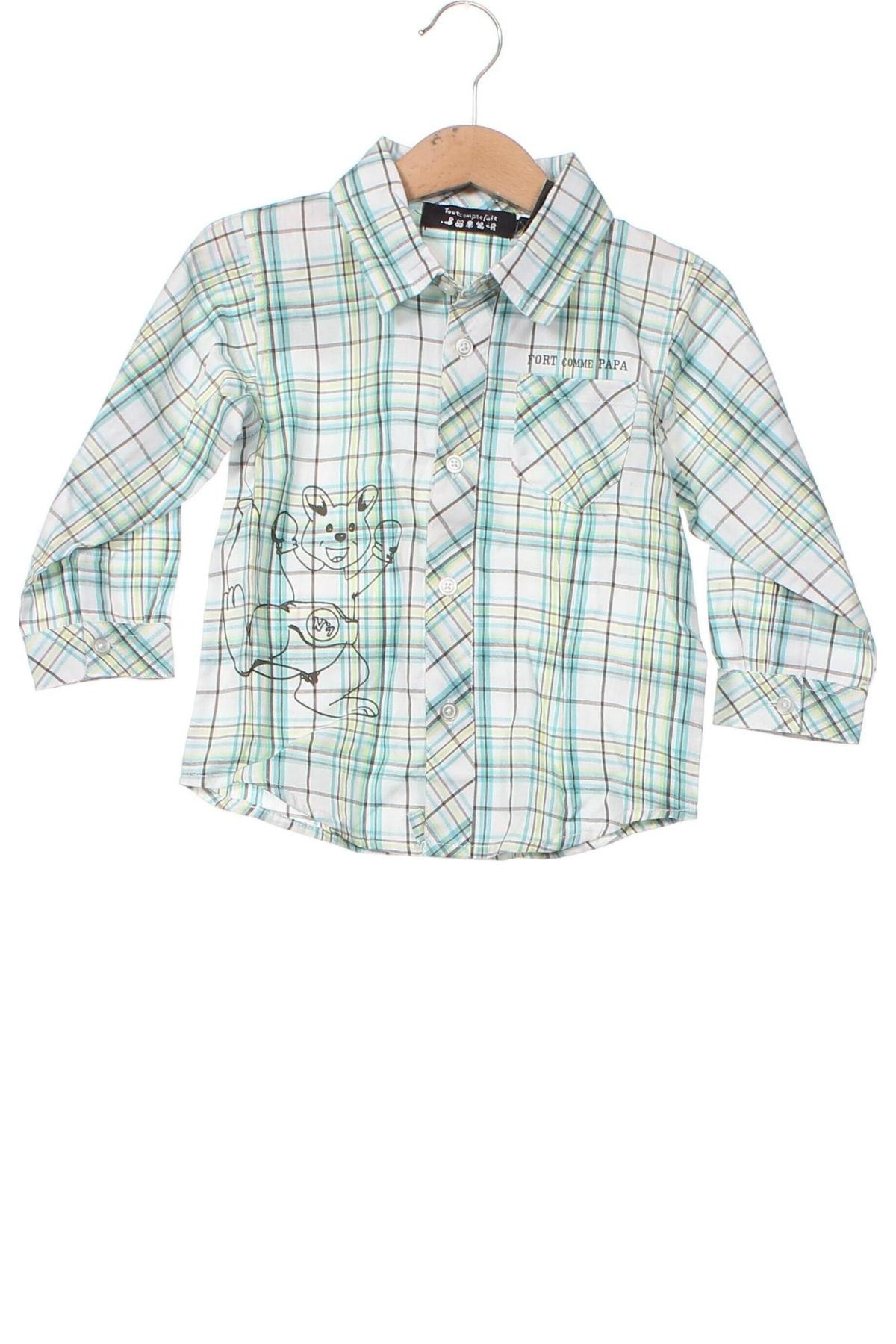 Dětská košile , Velikost 18-24m/ 86-98 cm, Barva Zelená, Cena  153,00 Kč