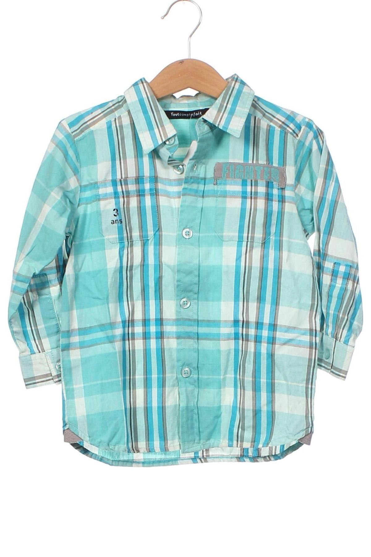 Dětská košile , Velikost 18-24m/ 86-98 cm, Barva Modrá, Cena  420,00 Kč