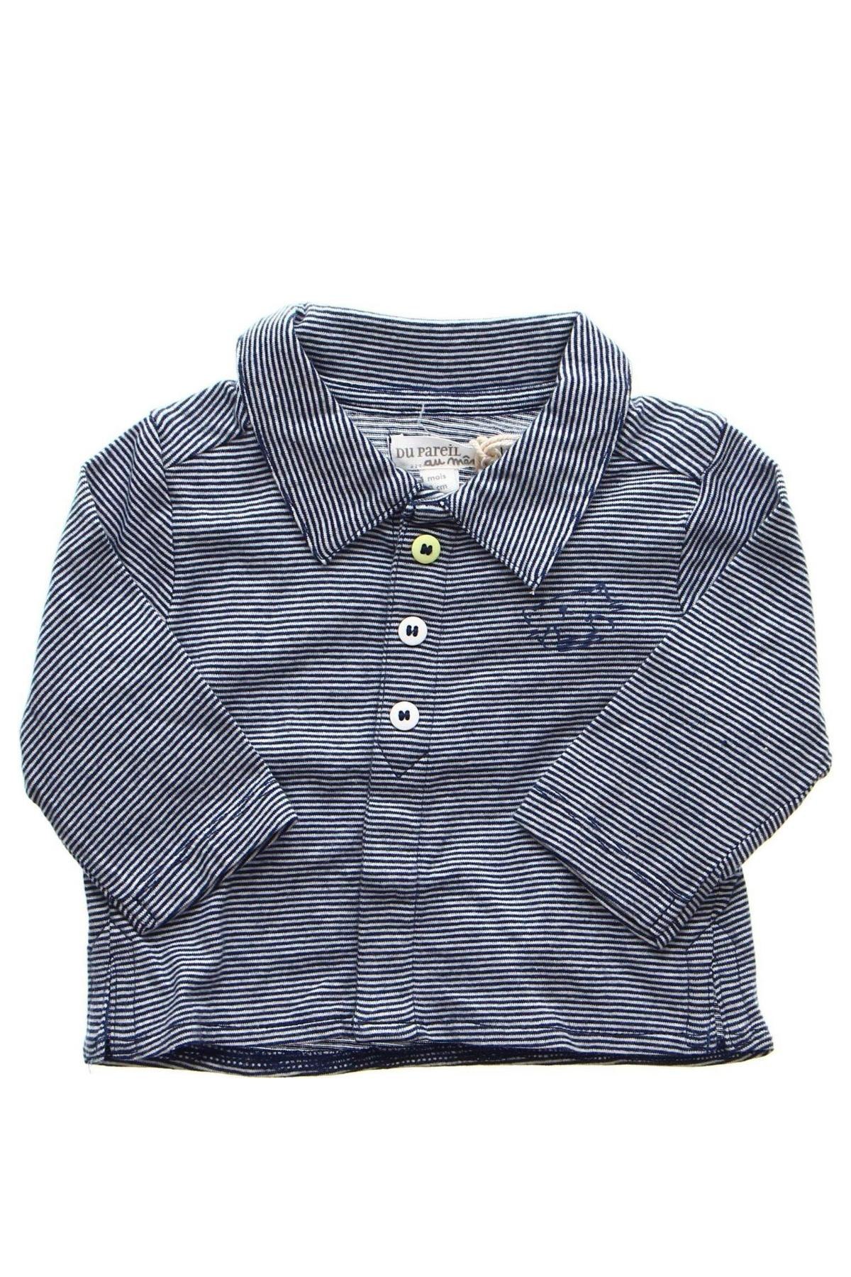 Dětská košile  Du Pareil Au Meme, Velikost 1-2m/ 50-56 cm, Barva Modrá, Cena  153,00 Kč