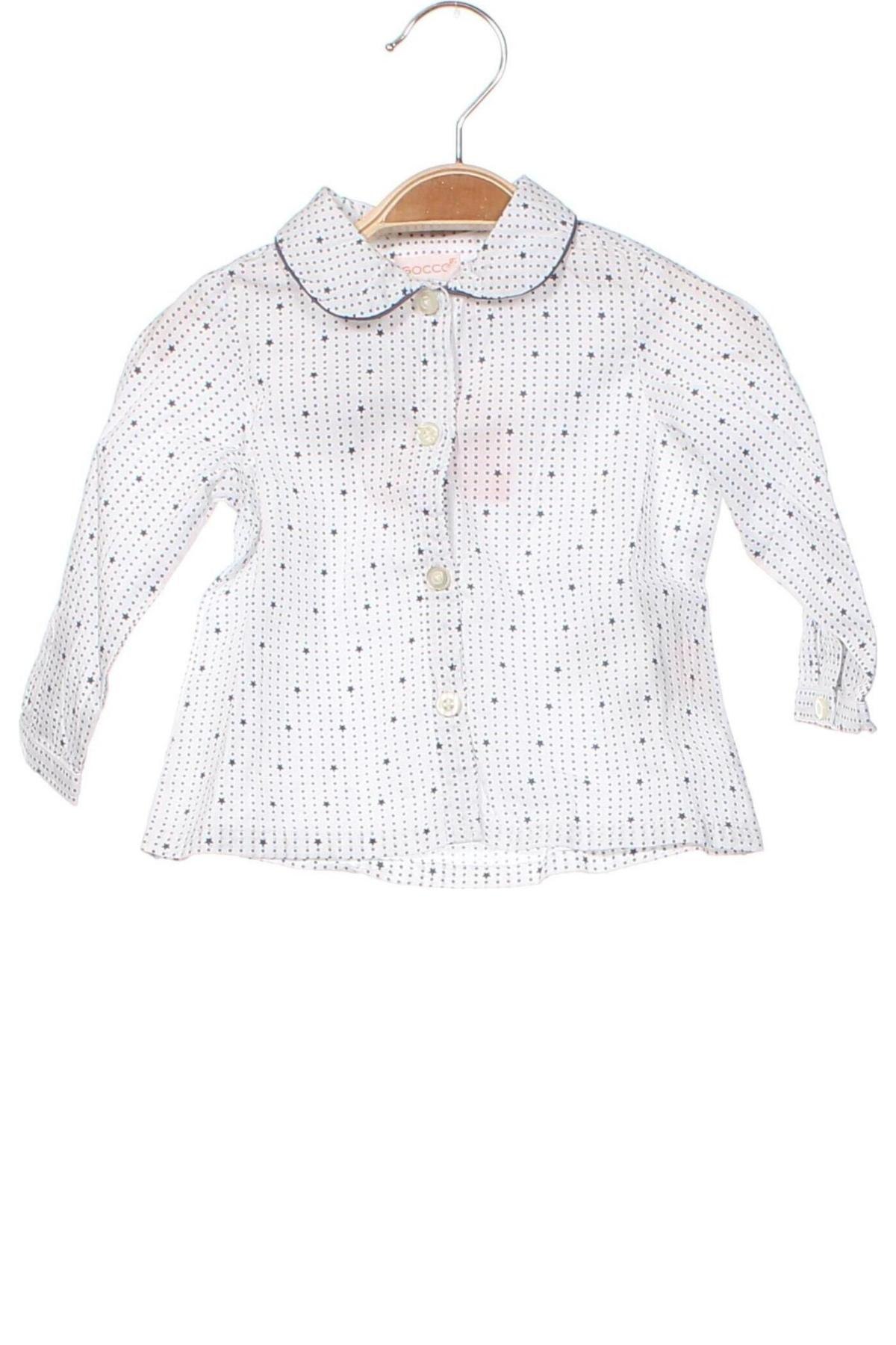 Детска риза Gocco, Размер 6-9m/ 68-74 см, Цвят Бял, Цена 8,33 лв.