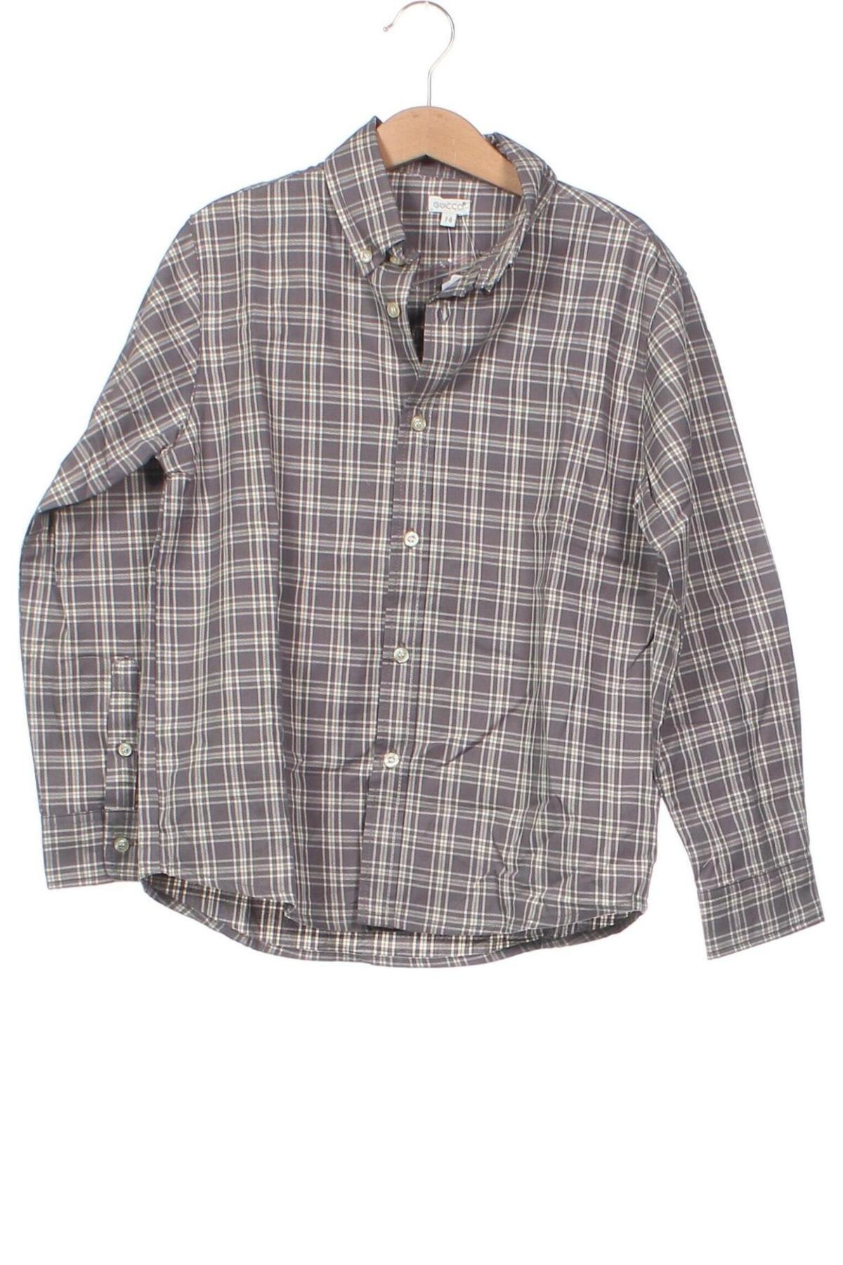 Детска риза Gocco, Размер 7-8y/ 128-134 см, Цвят Сив, Цена 56,00 лв.
