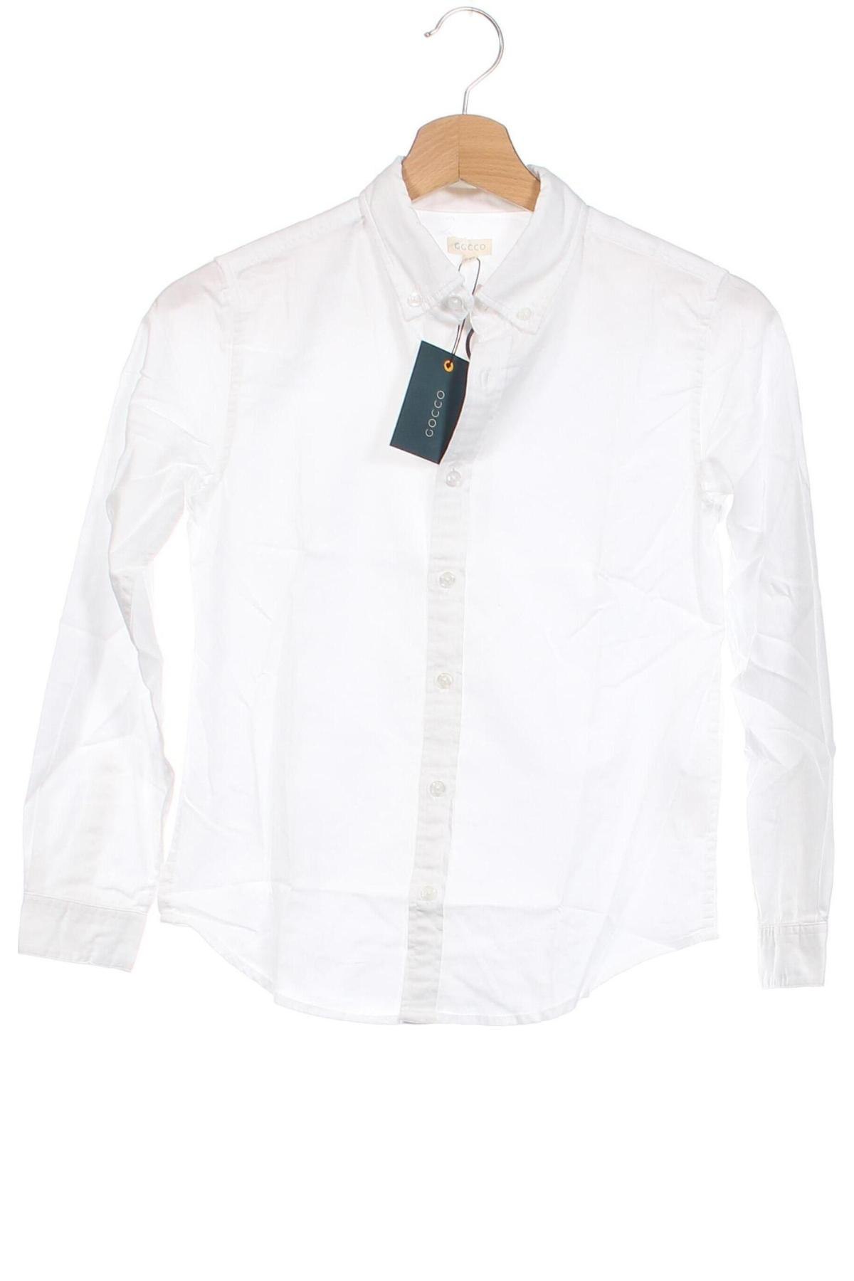 Παιδικό πουκάμισο Gocco, Μέγεθος 9-10y/ 140-146 εκ., Χρώμα Λευκό, Τιμή 35,57 €
