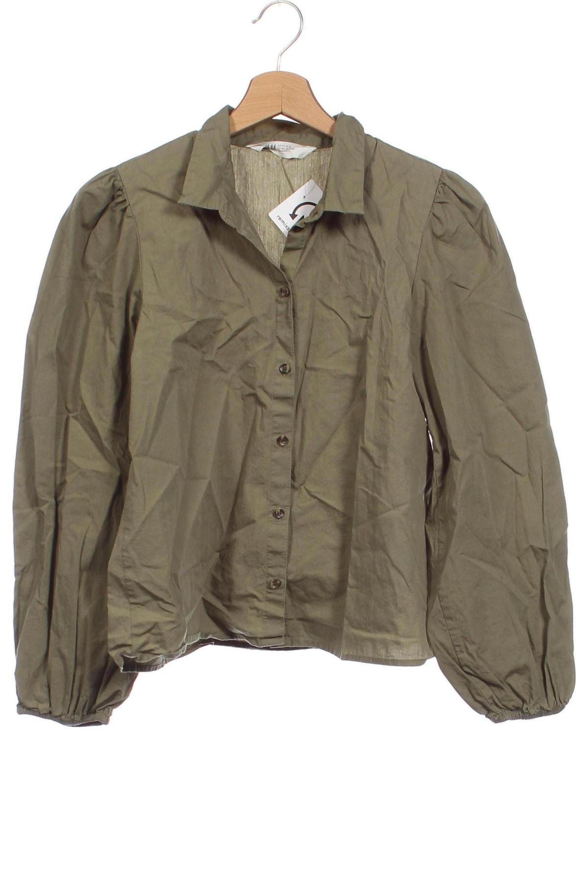 Детска риза H&M, Размер 15-18y/ 170-176 см, Цвят Зелен, Цена 3,78 лв.