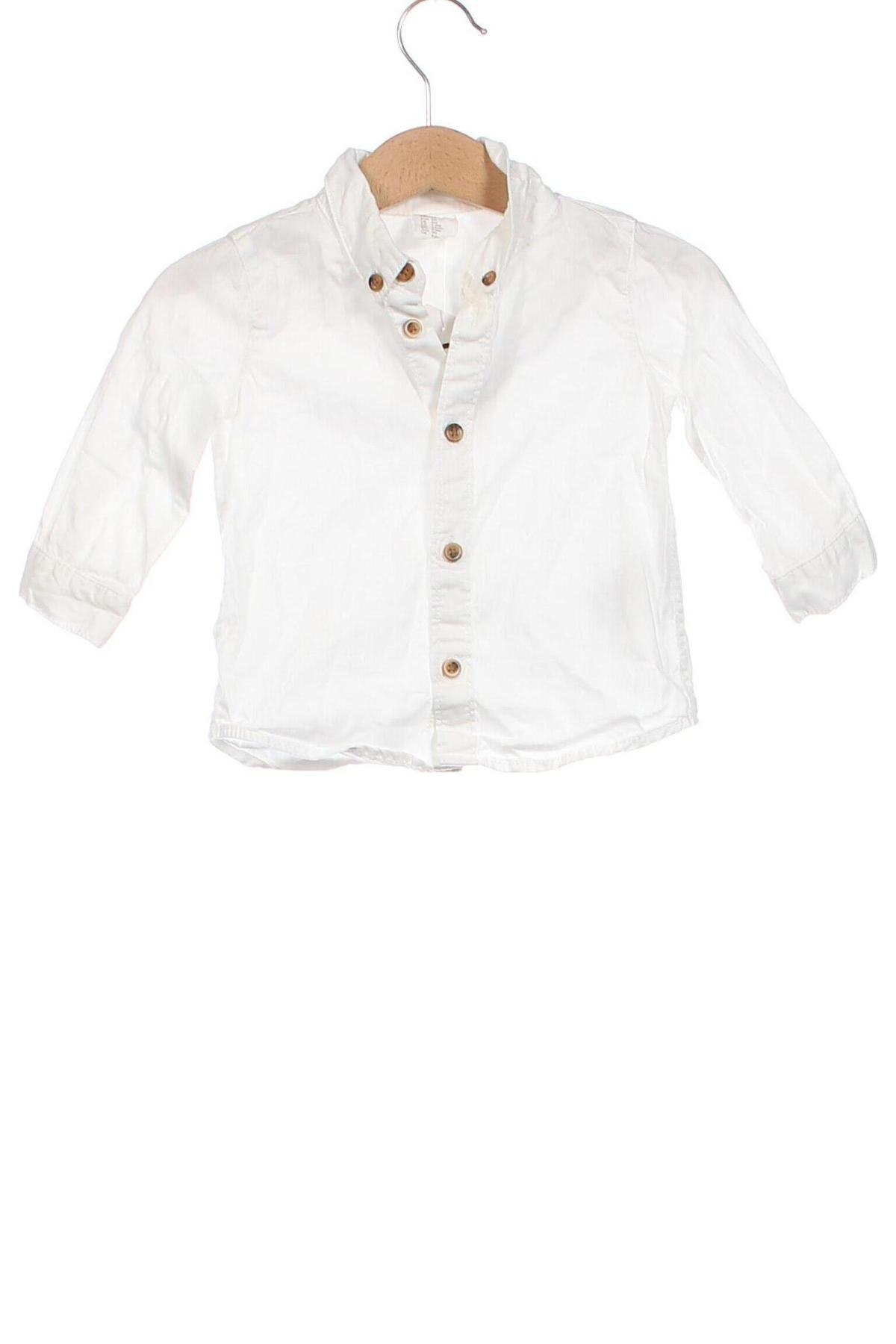 Παιδικό πουκάμισο H&M, Μέγεθος 3-6m/ 62-68 εκ., Χρώμα Λευκό, Τιμή 13,00 €