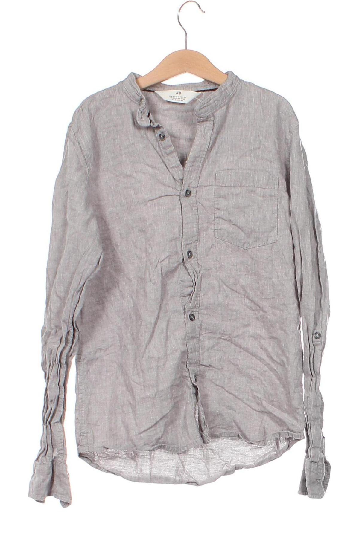 Παιδικό πουκάμισο H&M, Μέγεθος 11-12y/ 152-158 εκ., Χρώμα Γκρί, Τιμή 12,99 €