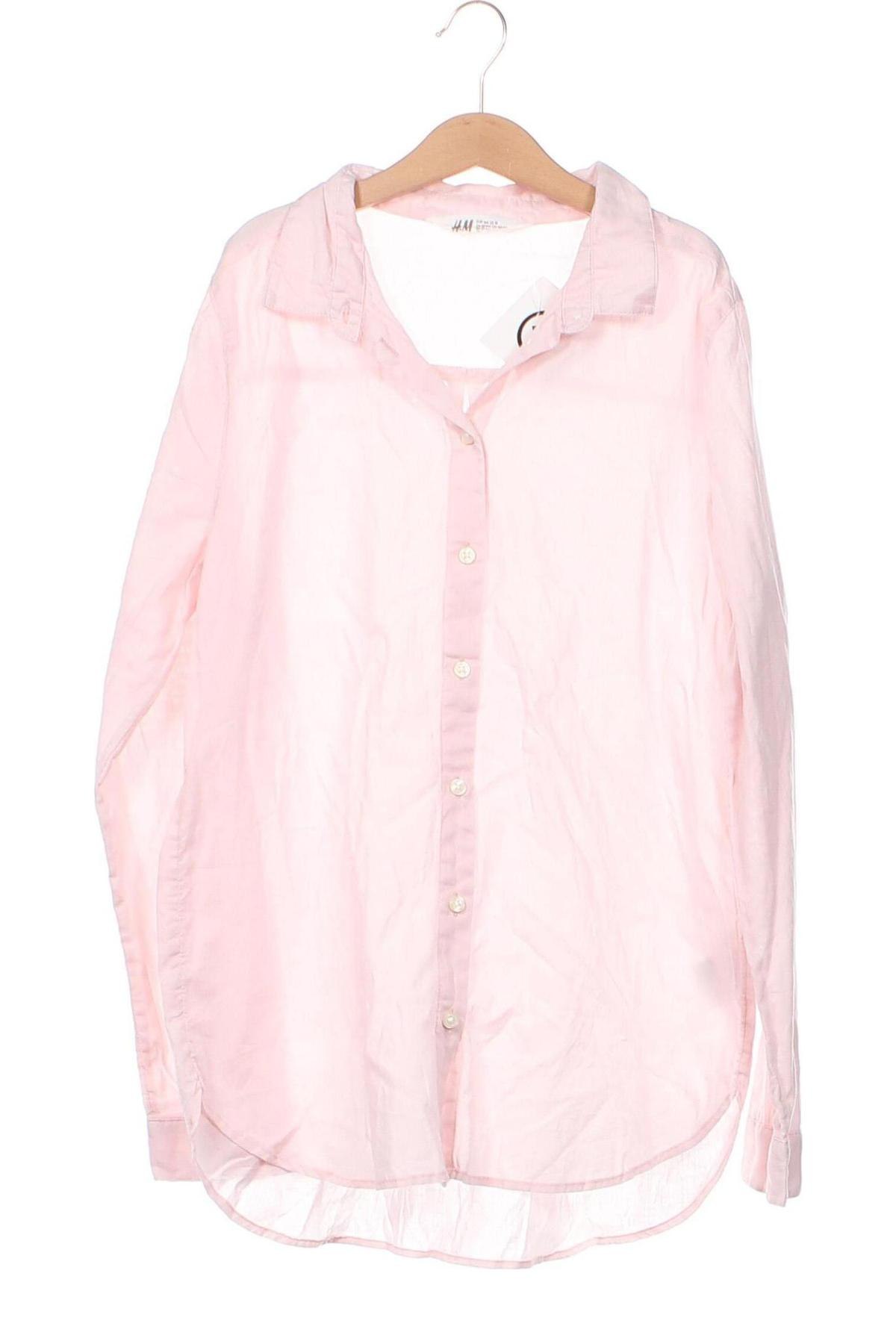 Dětská košile  H&M, Velikost 13-14y/ 164-168 cm, Barva Růžová, Cena  399,00 Kč