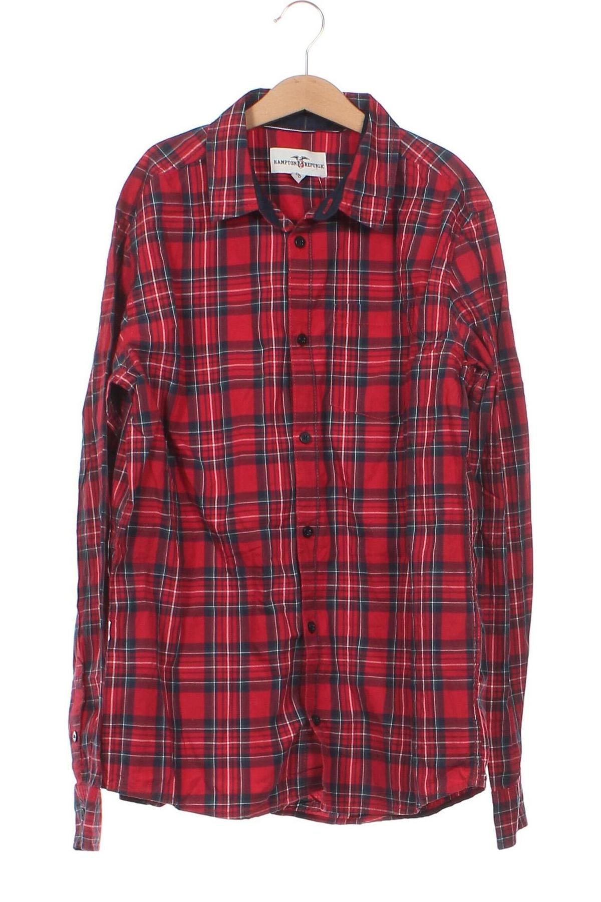 Παιδικό πουκάμισο Hampton Republic, Μέγεθος 14-15y/ 168-170 εκ., Χρώμα Κόκκινο, Τιμή 4,01 €