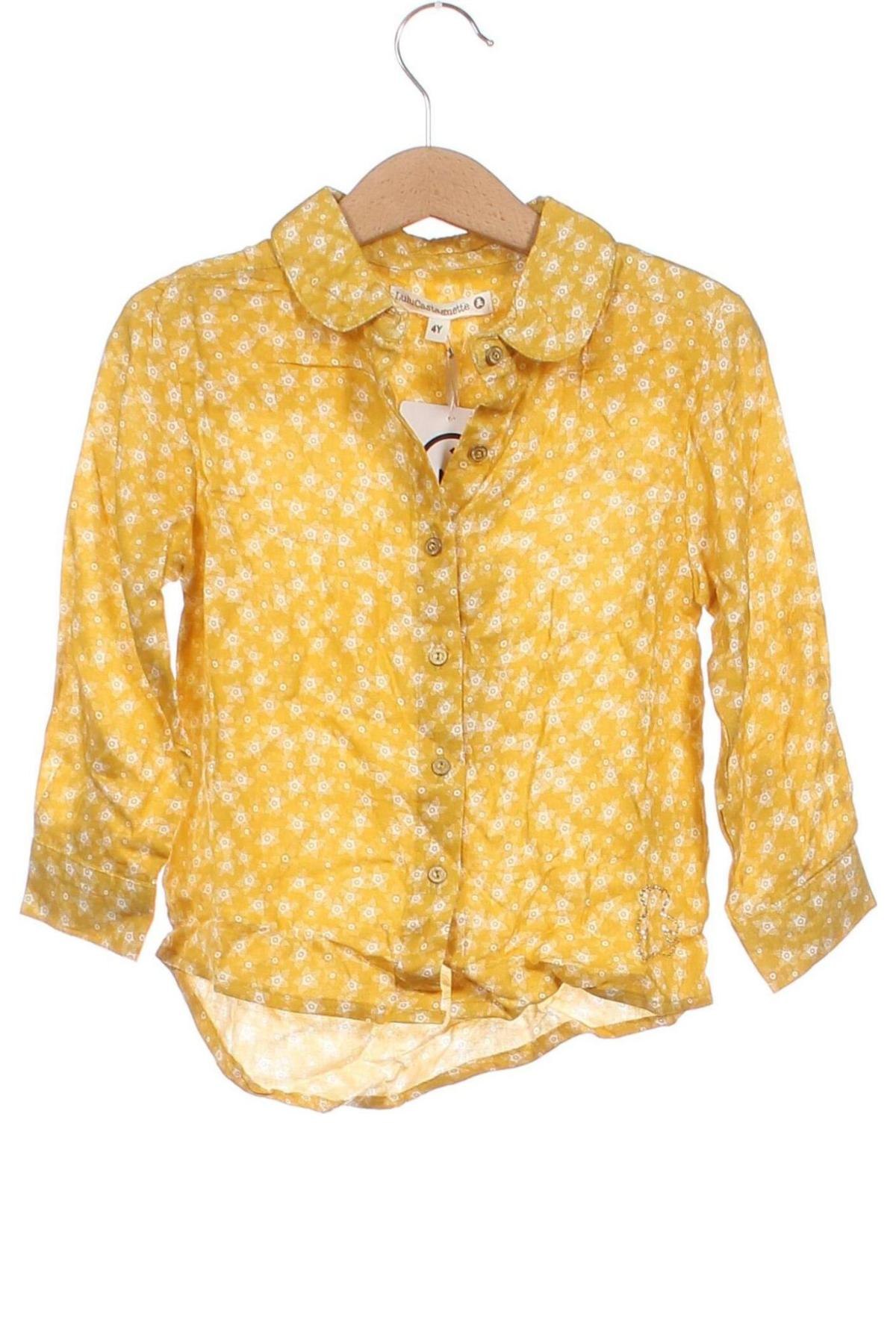 Παιδικό πουκάμισο LuluCastagnette, Μέγεθος 3-4y/ 104-110 εκ., Χρώμα Κίτρινο, Τιμή 25,26 €