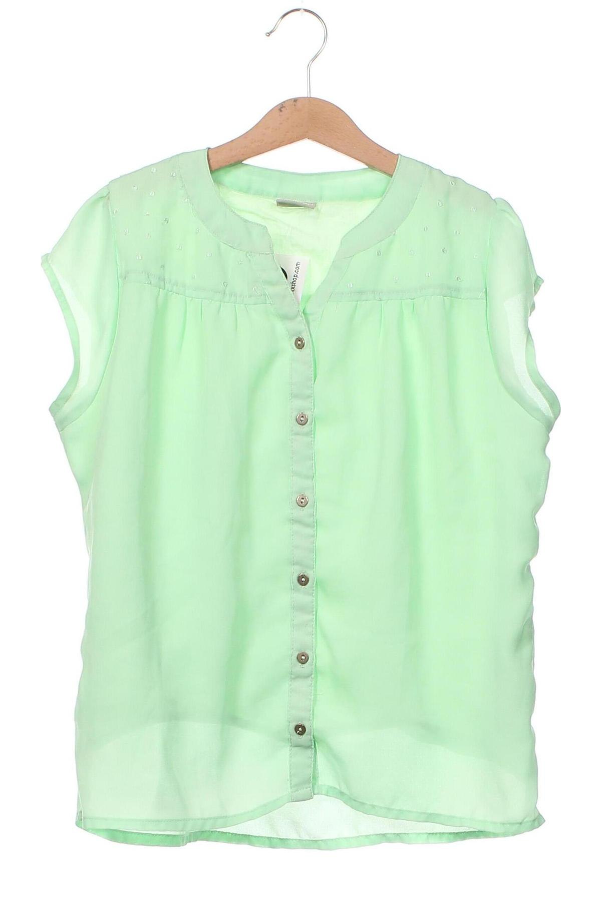 Детска риза Name It, Размер 12-13y/ 158-164 см, Цвят Зелен, Цена 8,60 лв.