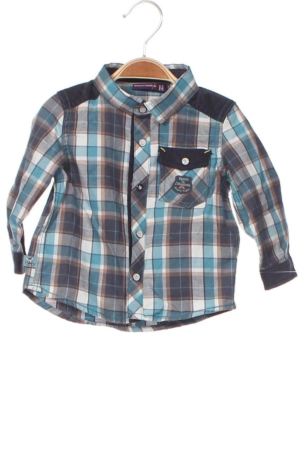 Παιδικό πουκάμισο Sergent Major, Μέγεθος 6-9m/ 68-74 εκ., Χρώμα Μπλέ, Τιμή 25,26 €