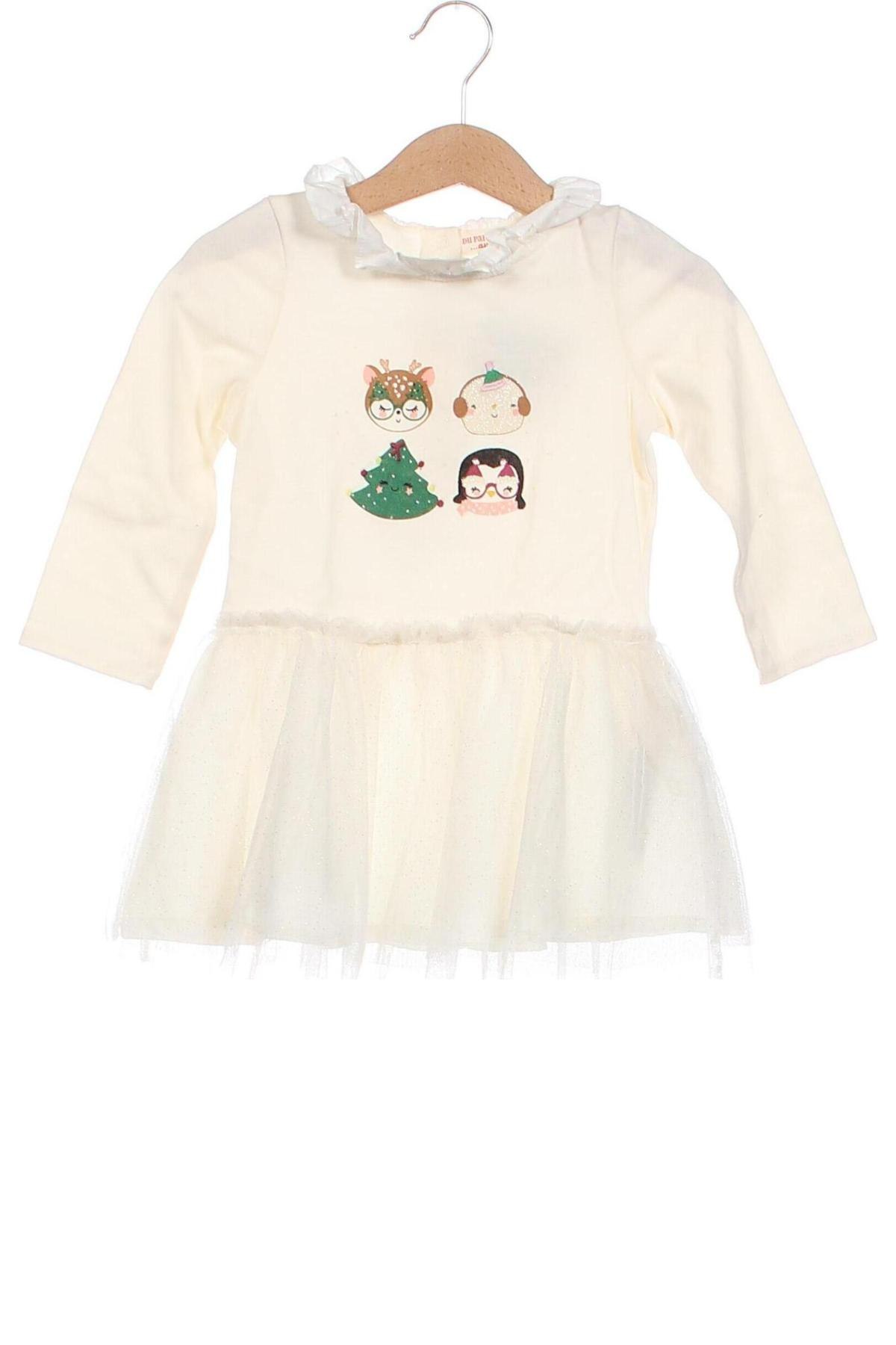 Παιδικό φόρεμα Du Pareil Au Meme, Μέγεθος 18-24m/ 86-98 εκ., Χρώμα Λευκό, Τιμή 35,57 €