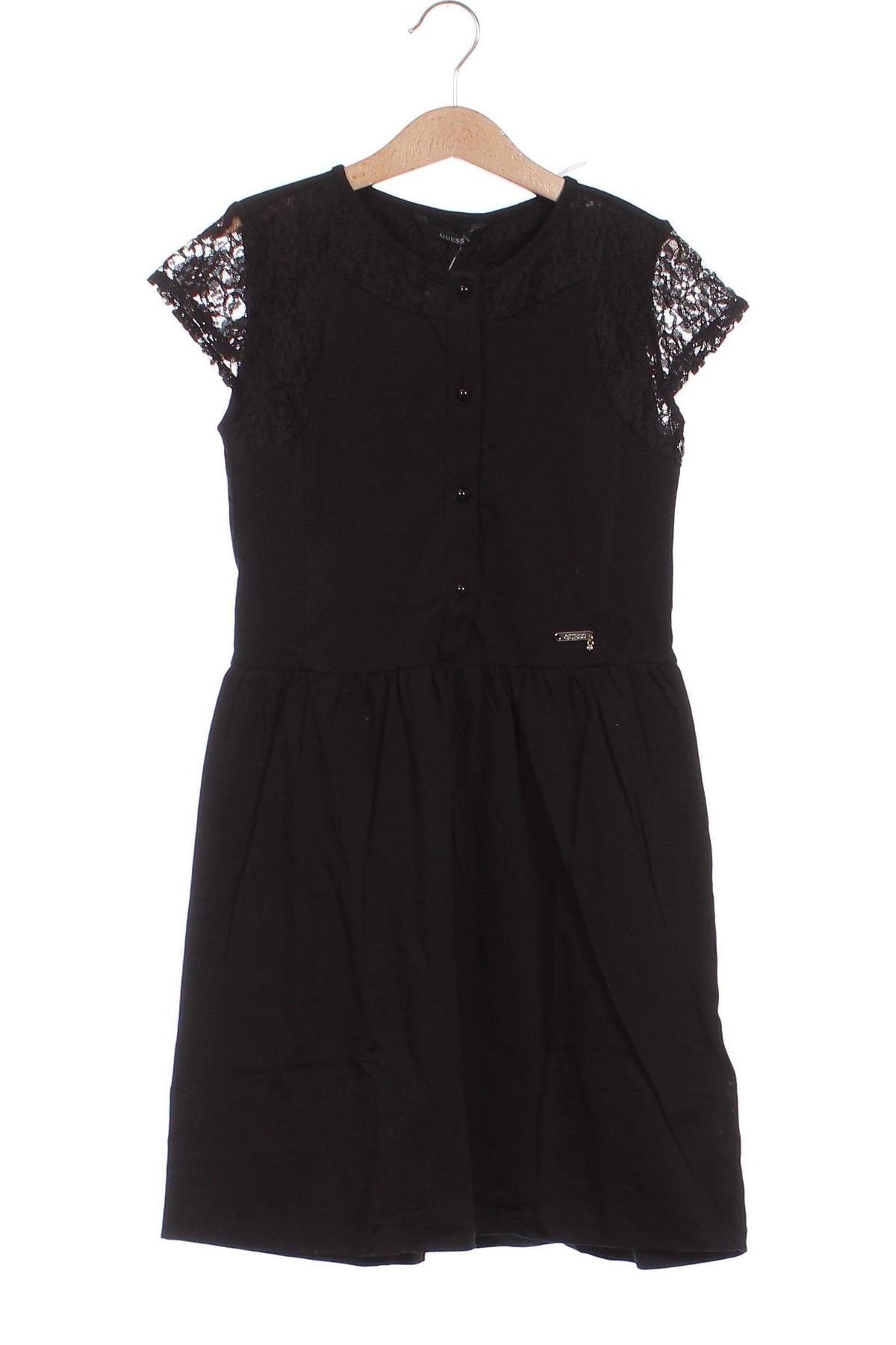 Παιδικό φόρεμα Guess, Μέγεθος 9-10y/ 140-146 εκ., Χρώμα Μαύρο, Τιμή 19,20 €