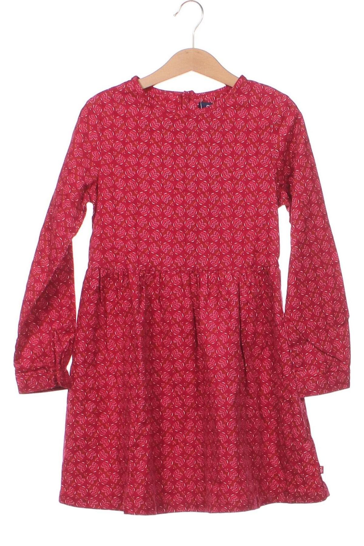 Kinderkleid Okaidi, Größe 7-8y/ 128-134 cm, Farbe Rot, Preis 19,13 €