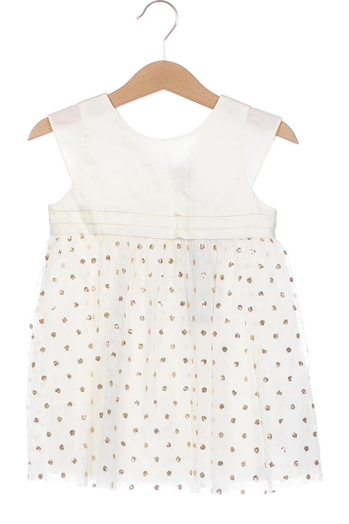 Детска рокля Petit Bateau, Размер 9-12m/ 74-80 см, Цвят Бял, Цена 89,00 лв.